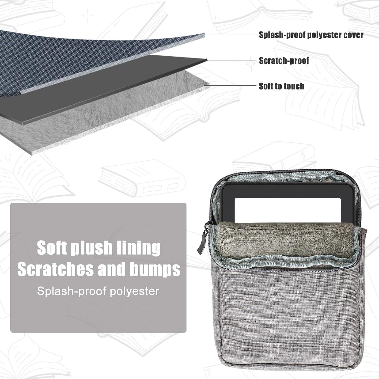 Funda Protectora para E-Reader Kindle 6-7" Gris - PEUTIER