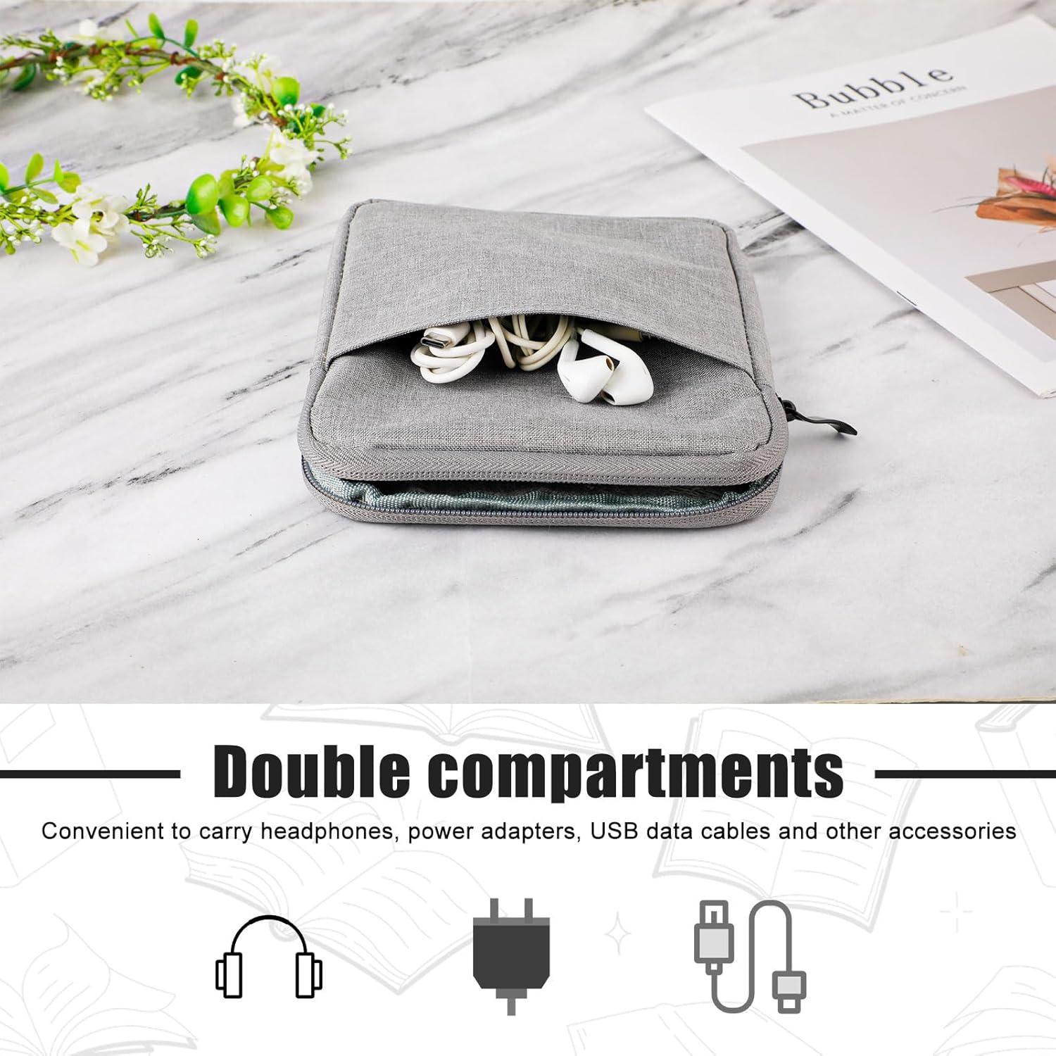 Funda Protectora para E-Reader Kindle 6-7" Gris - PEUTIER