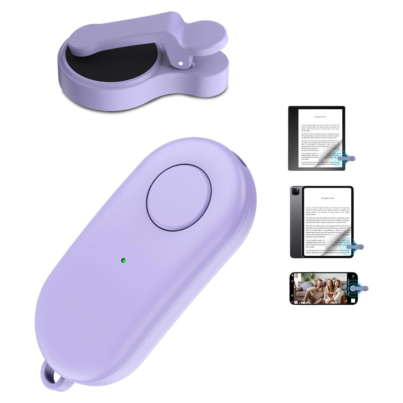 Control Remoto Pasador de Página Kindle y Tablets - K1 Púrpura