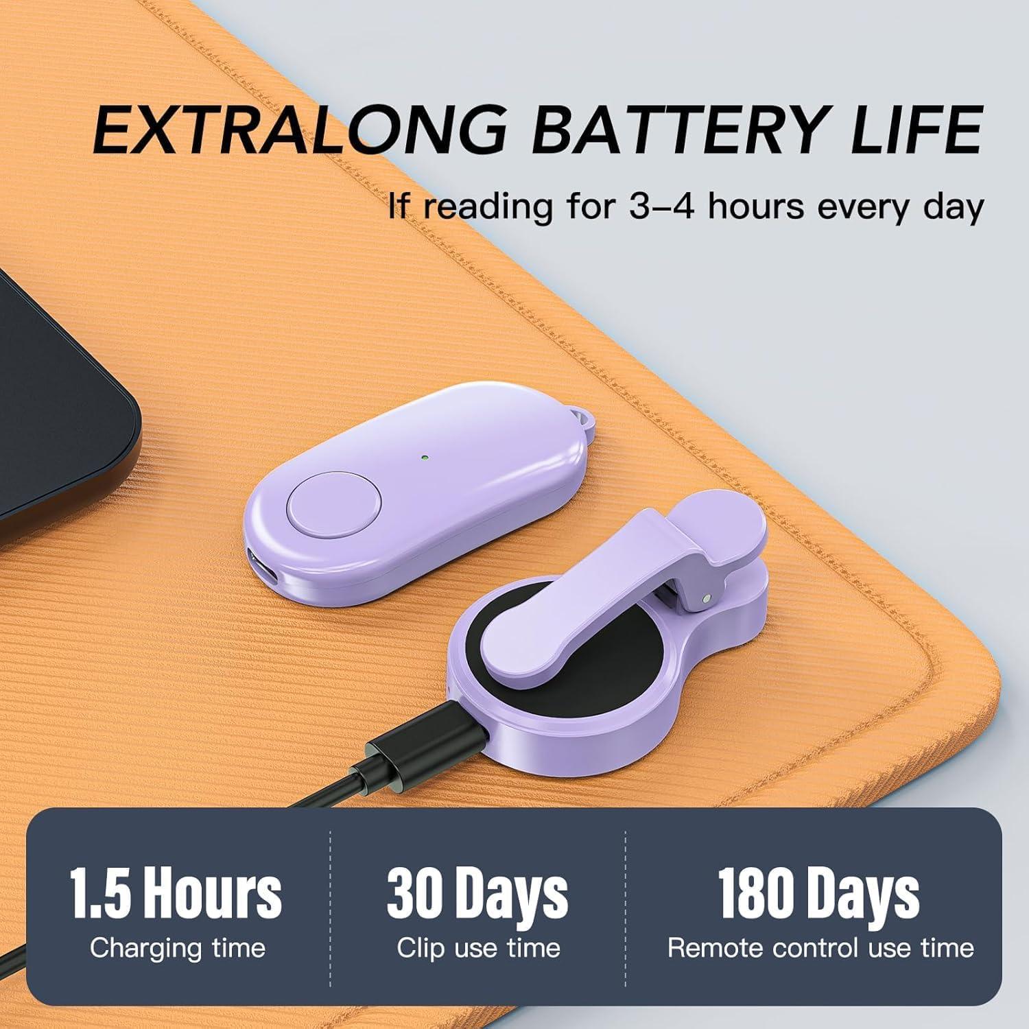 Control Remoto Pasador de Página Kindle y Tablets - K1 Púrpura