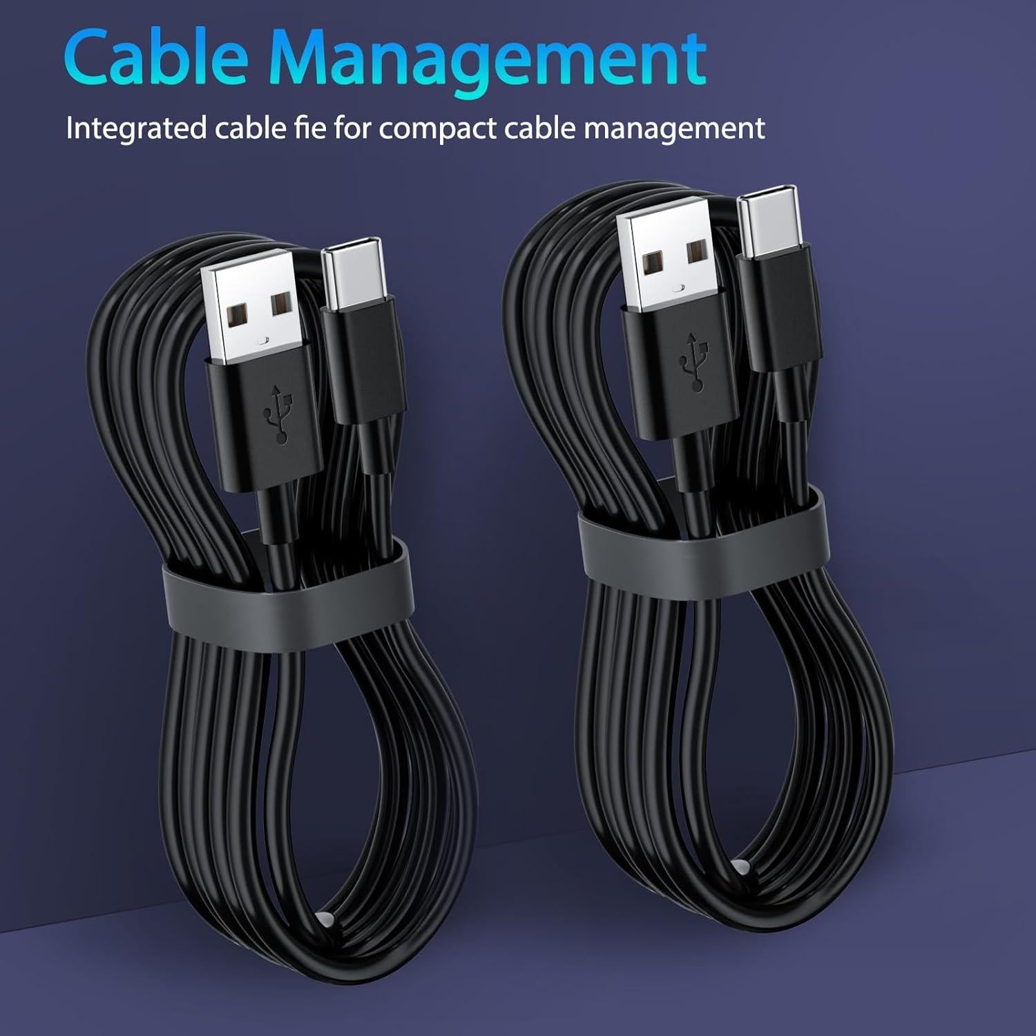 2 Cables de Carga USB Tipo C SCOVEE 3m para Tablets Kindle