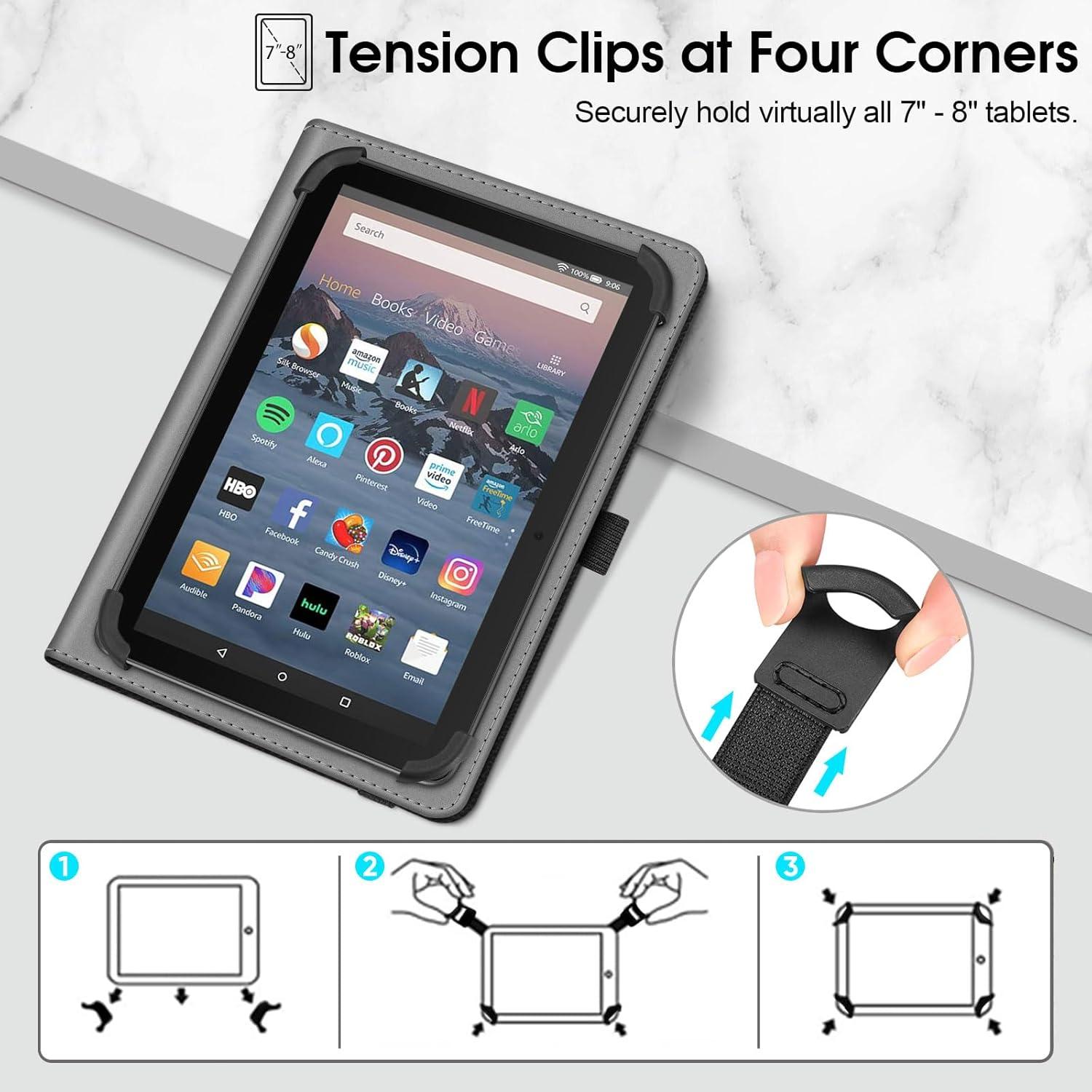 Funda Universal Fintie para Tabletas de 7-8 Pulgadas - Cuero PU