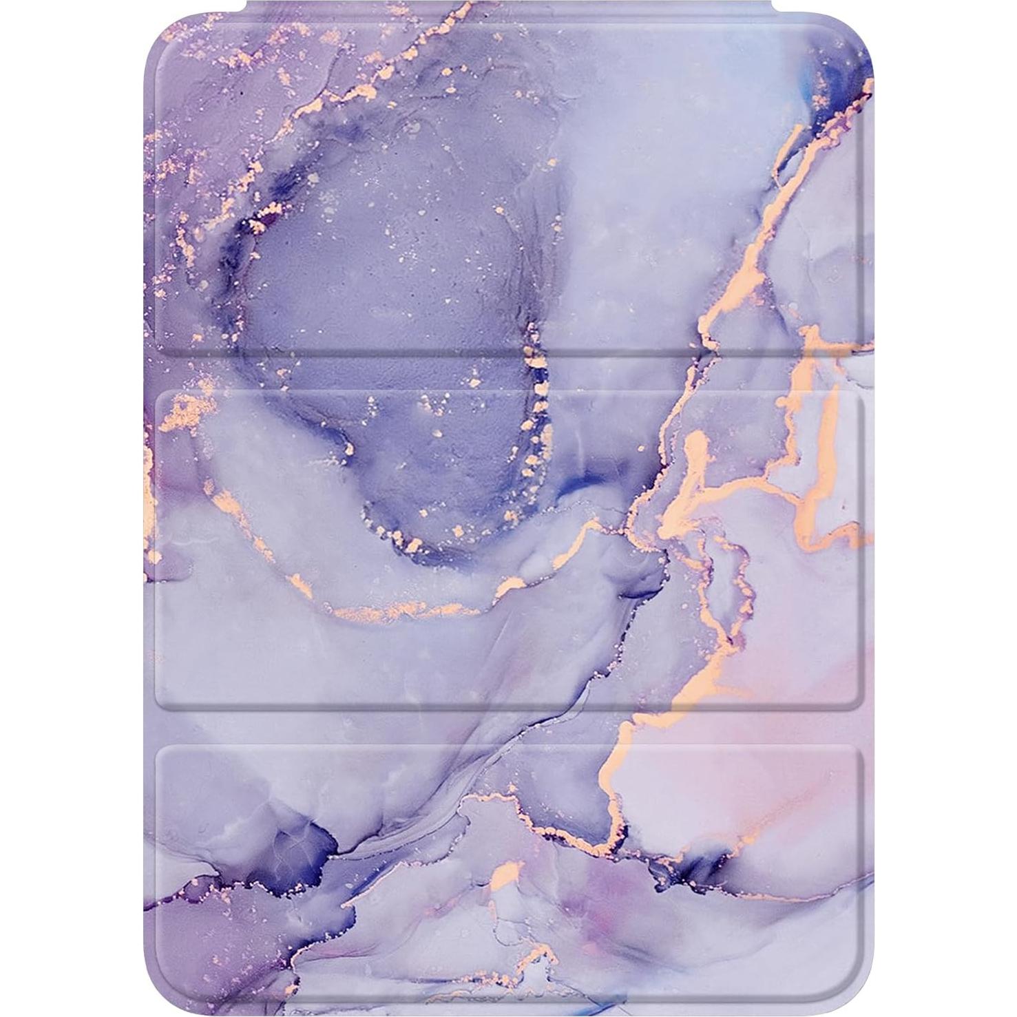 Funda Trifold Fintie para Kindle Paperwhite 2024 - Mármol Lila