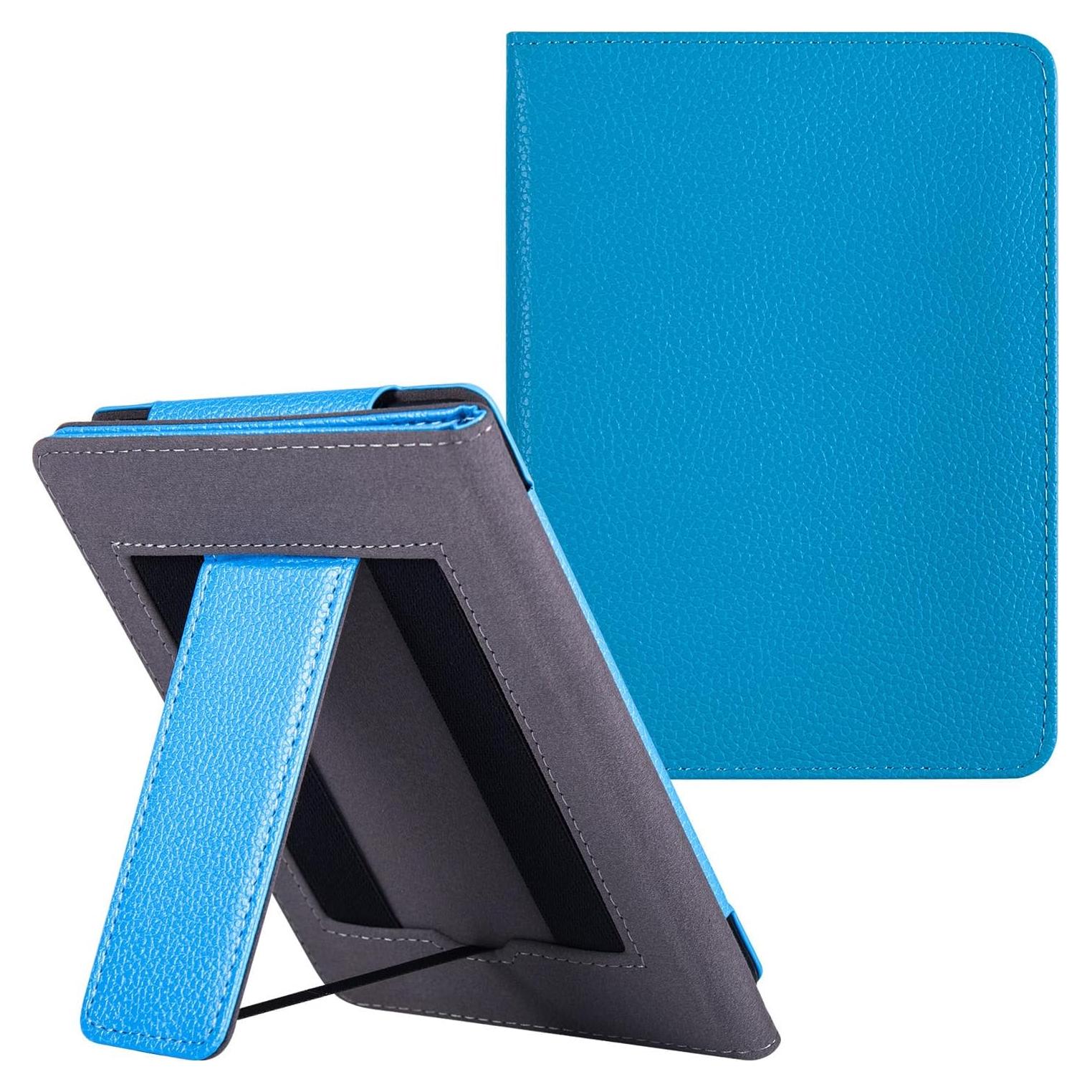 Funda de soporte LaoShuSheng para Kindle Paperwhite 6" - Azul Elegante