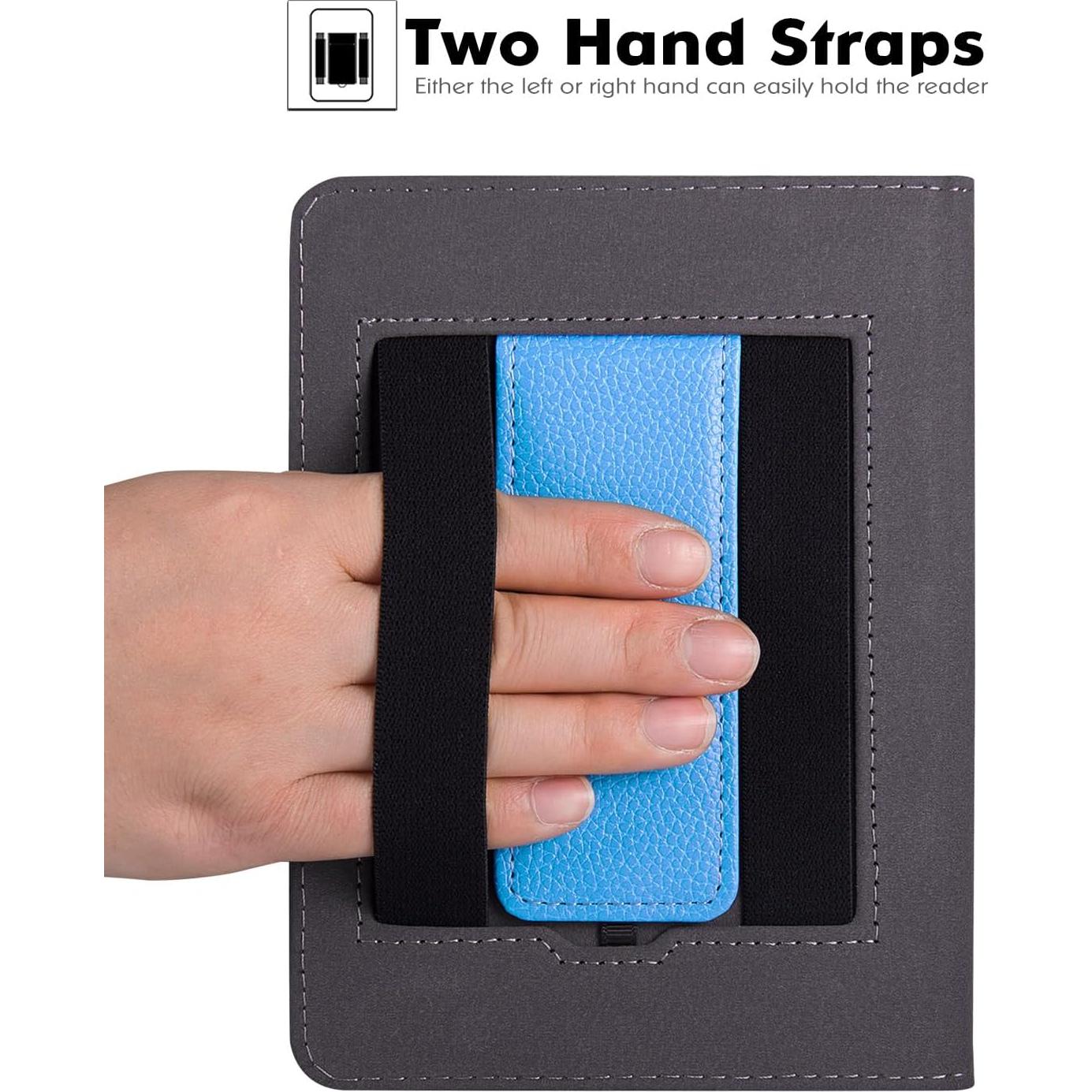 Funda de soporte LaoShuSheng para Kindle Paperwhite 6" - Azul Elegante