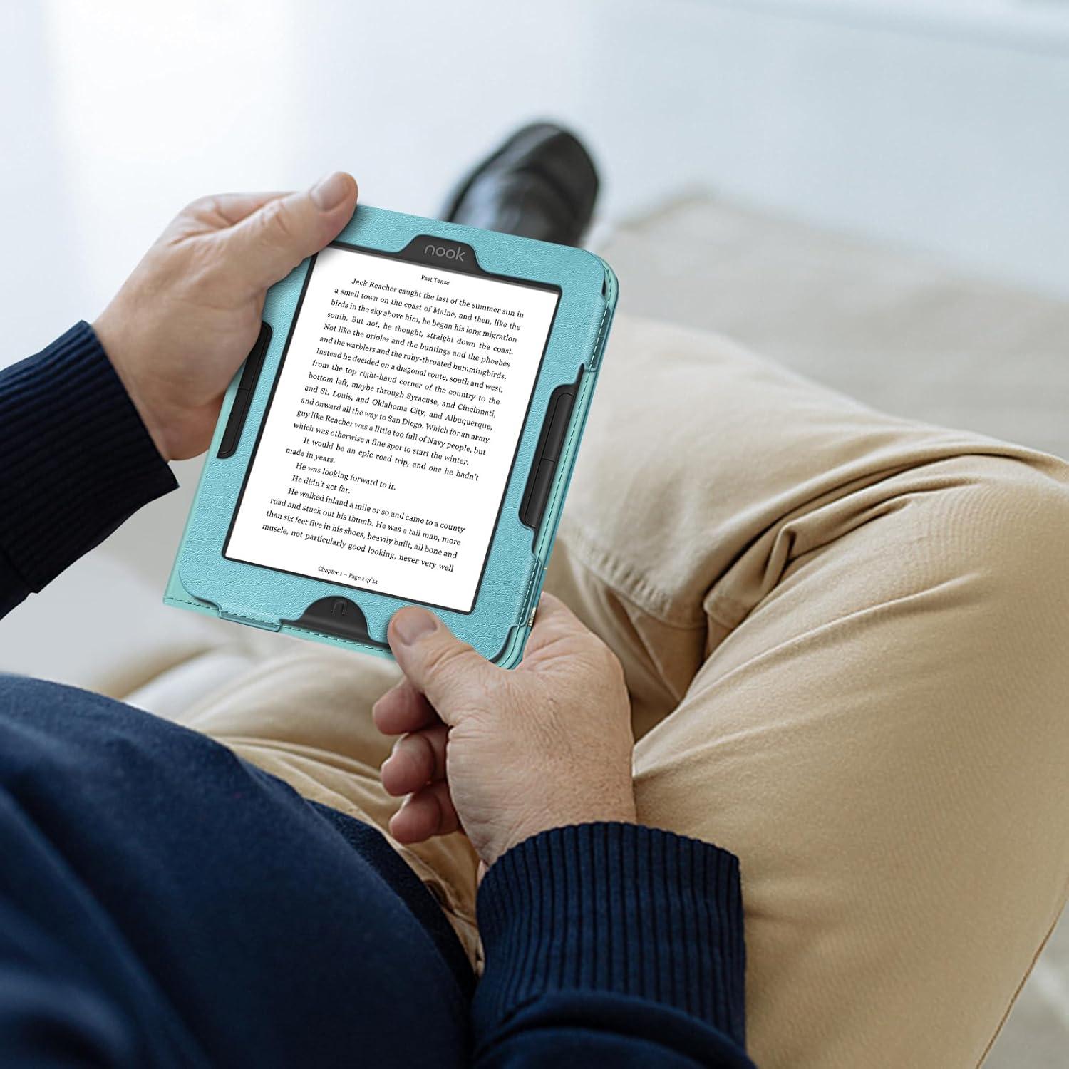 Funda Folio Fintie para eReader Nook GlowLight 4 y 4e - Cuero PU