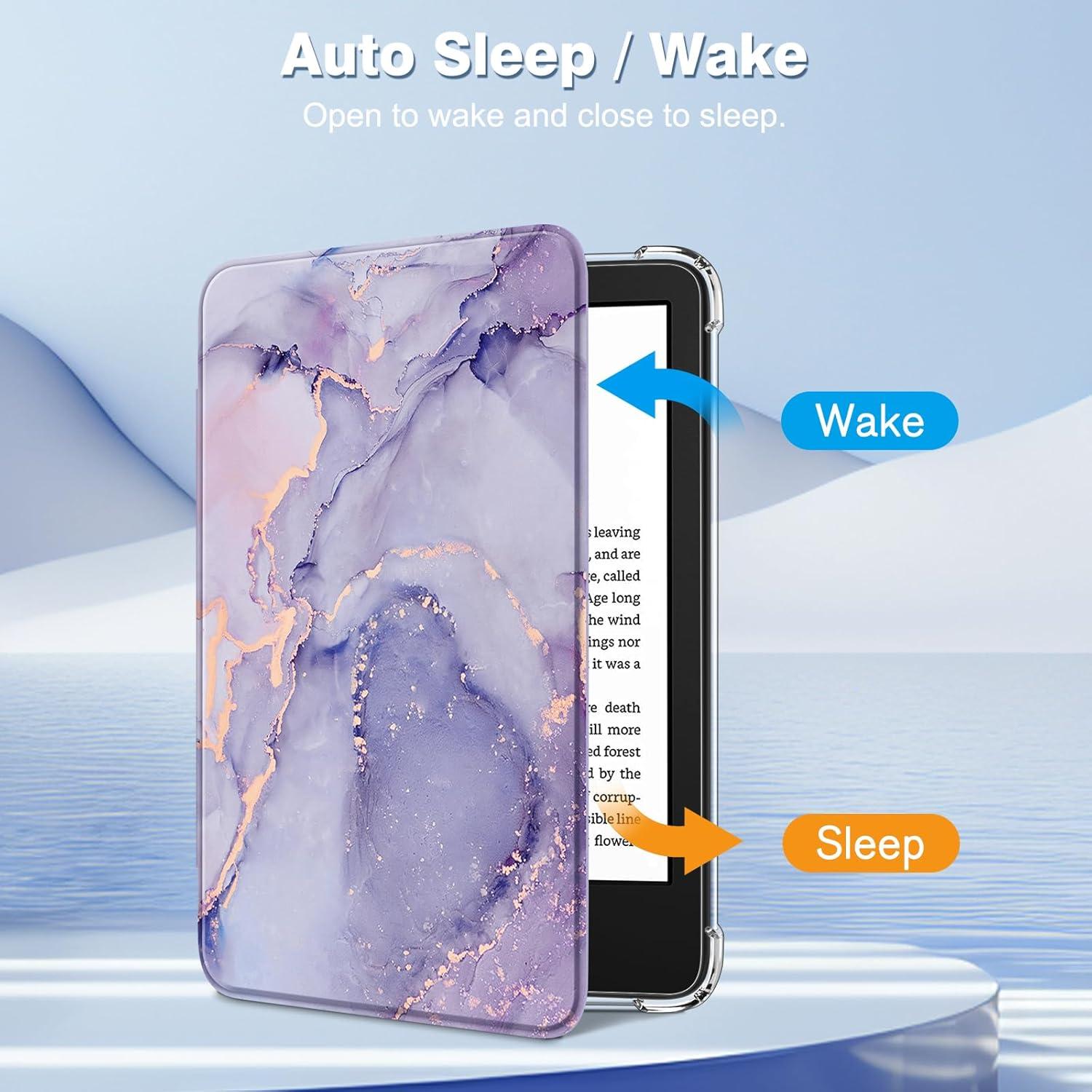 Funda Slim Fintie para Kindle 6" 11ª Gen 2024/2022 TPU Transparente