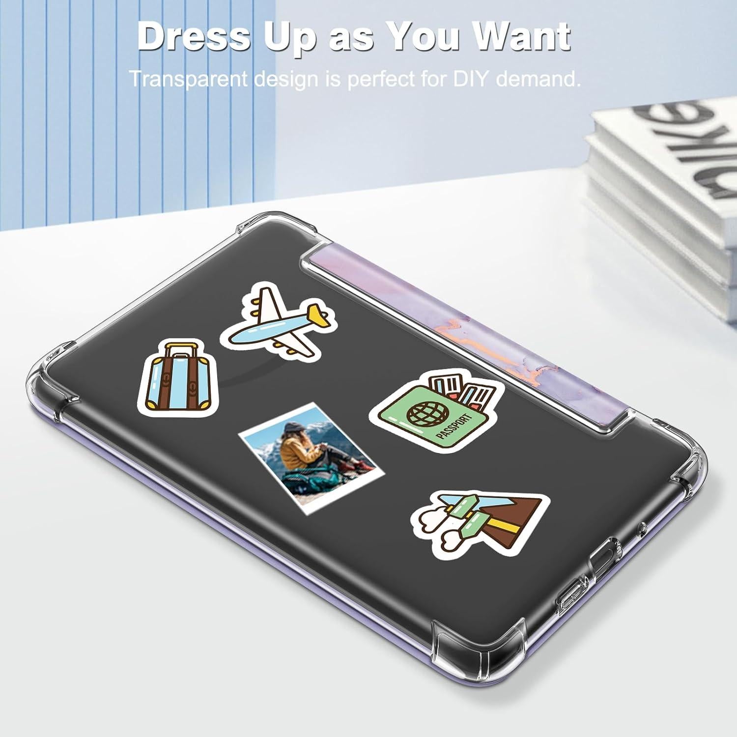 Funda Slim Fintie para Kindle 6" 11ª Gen 2024/2022 TPU Transparente