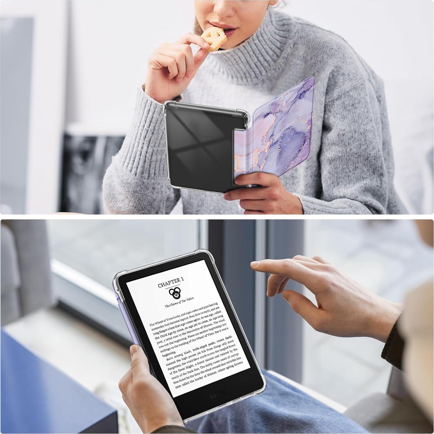 Funda Slim Fintie para Kindle 6" 11ª Gen 2024/2022 TPU Transparente