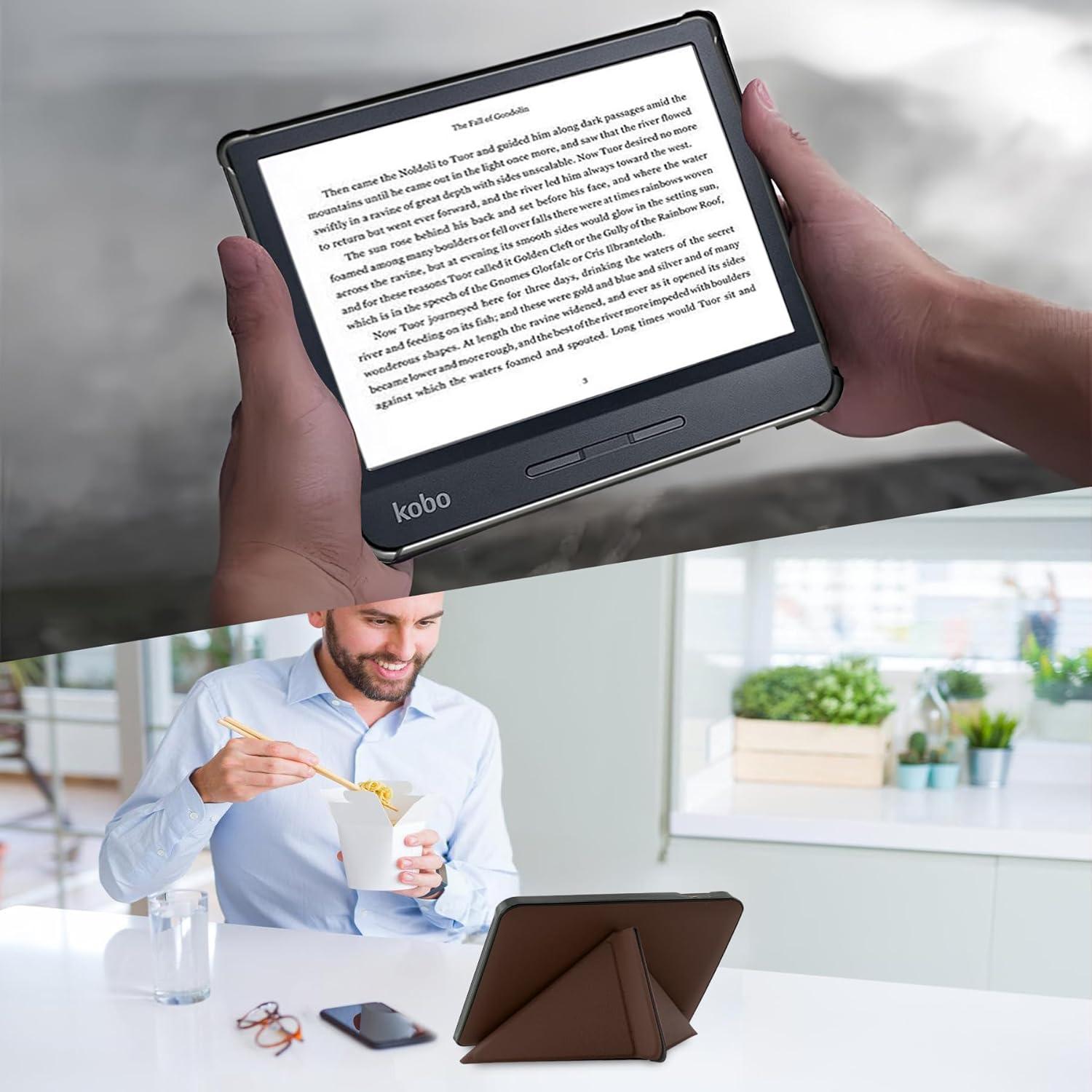 Funda Protectora Protycover para Kobo Libra H2O - Cuero PU, Automático