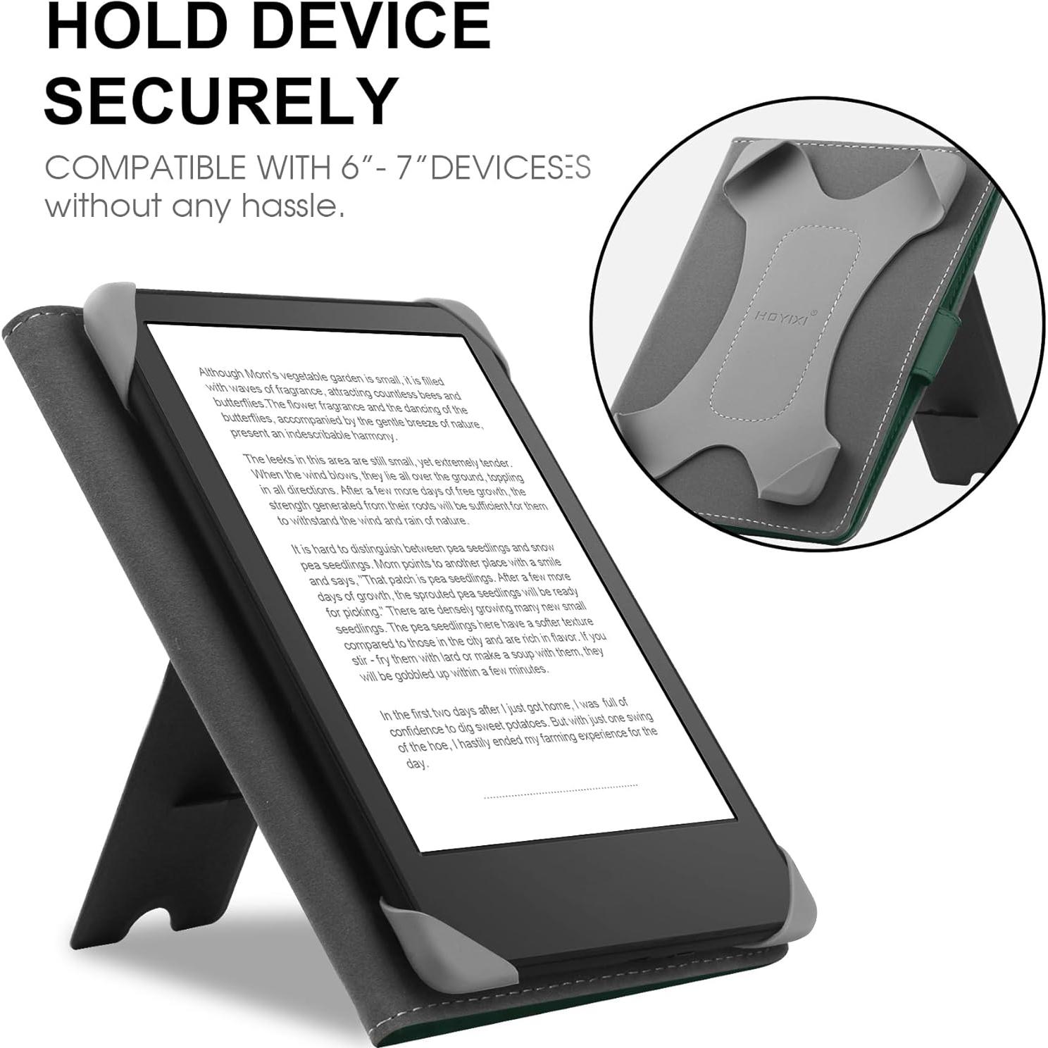 Funda Universal para eReader 6-7" HoYiXi Verde con Soporte