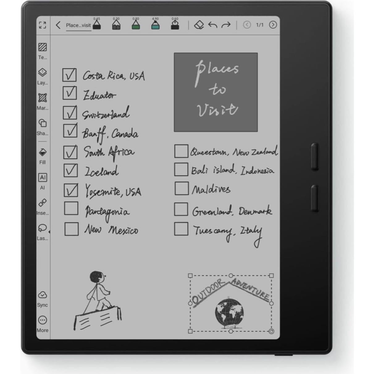 Tablet E Ink BOOX Go Color 7" 4G 64GB Android 13