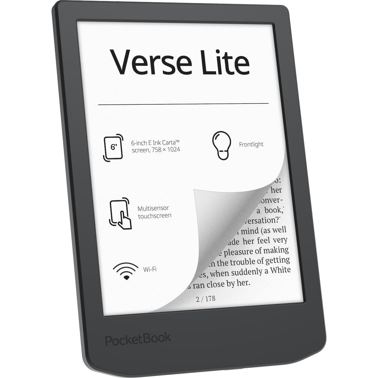 PocketBook Verse Lite - eReader 6" E-Ink Táctil con Luz