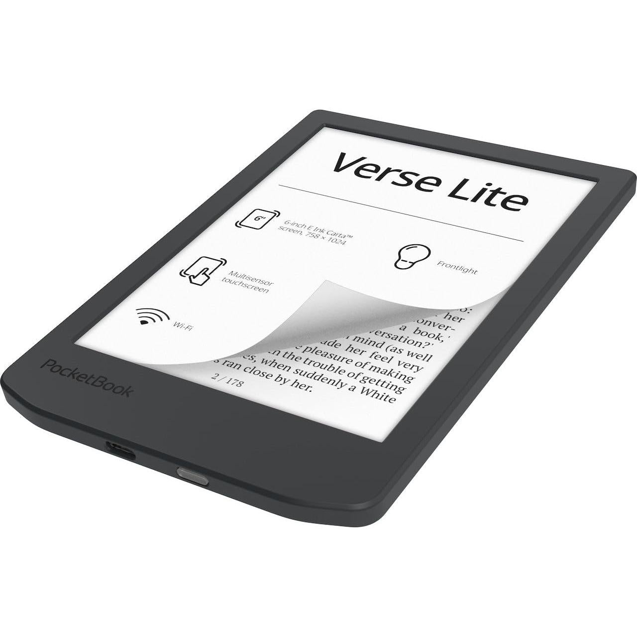 PocketBook Verse Lite - eReader 6" E-Ink Táctil con Luz