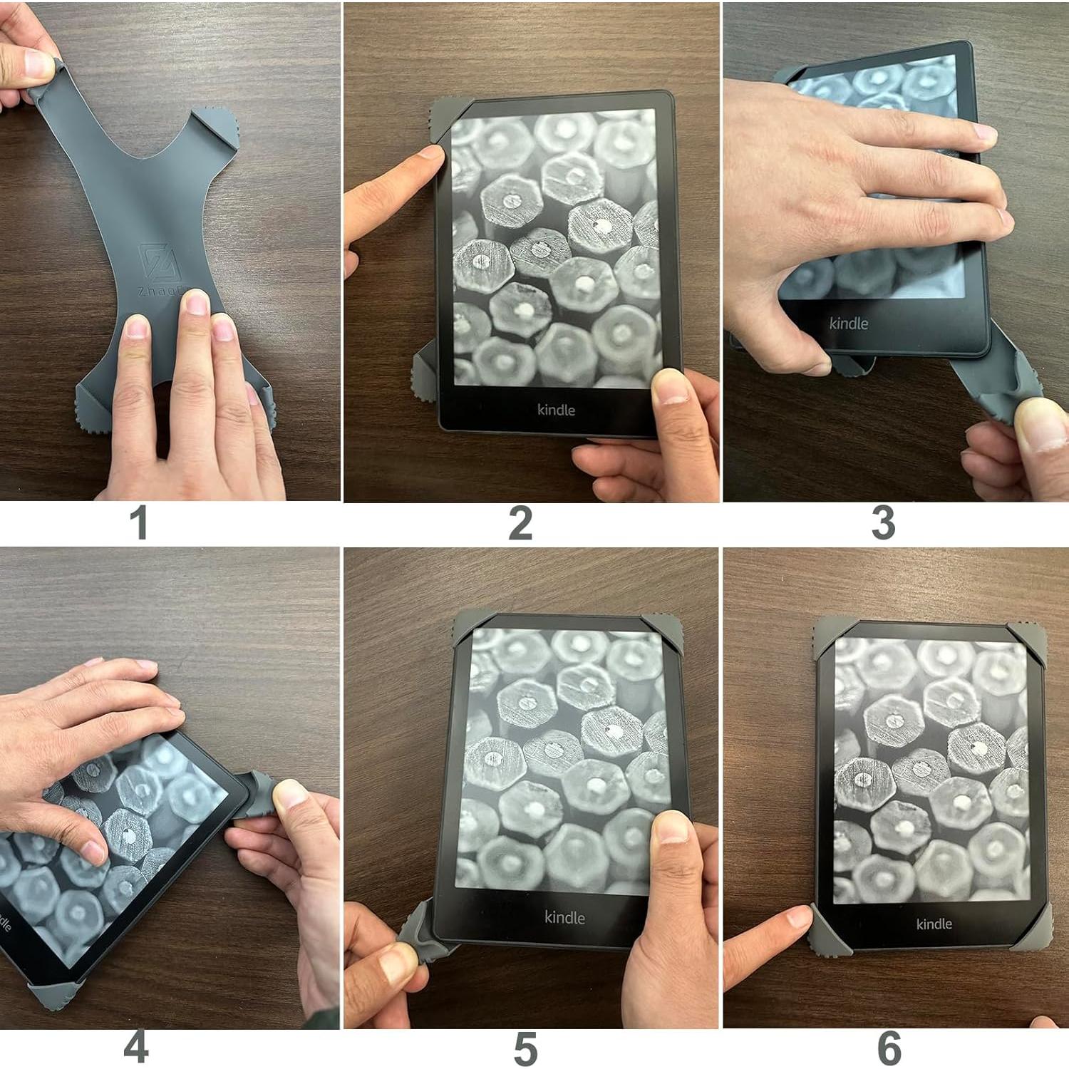 Correa de Mano Antideslizante ZhaoCo para eReaders 6-6.8" Gris