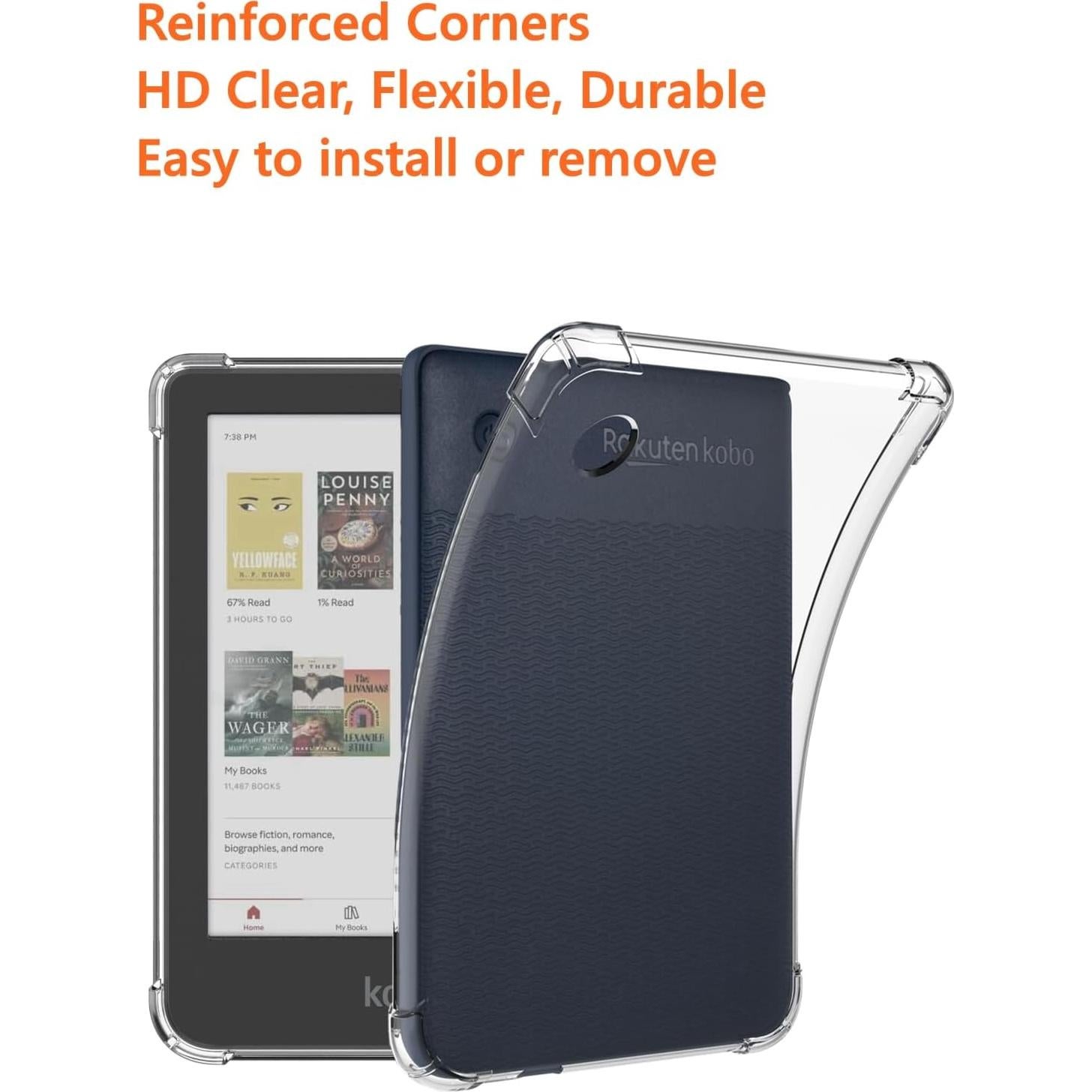 Funda Zcooooool Transparente para Kobo Clara 6" BW 2E