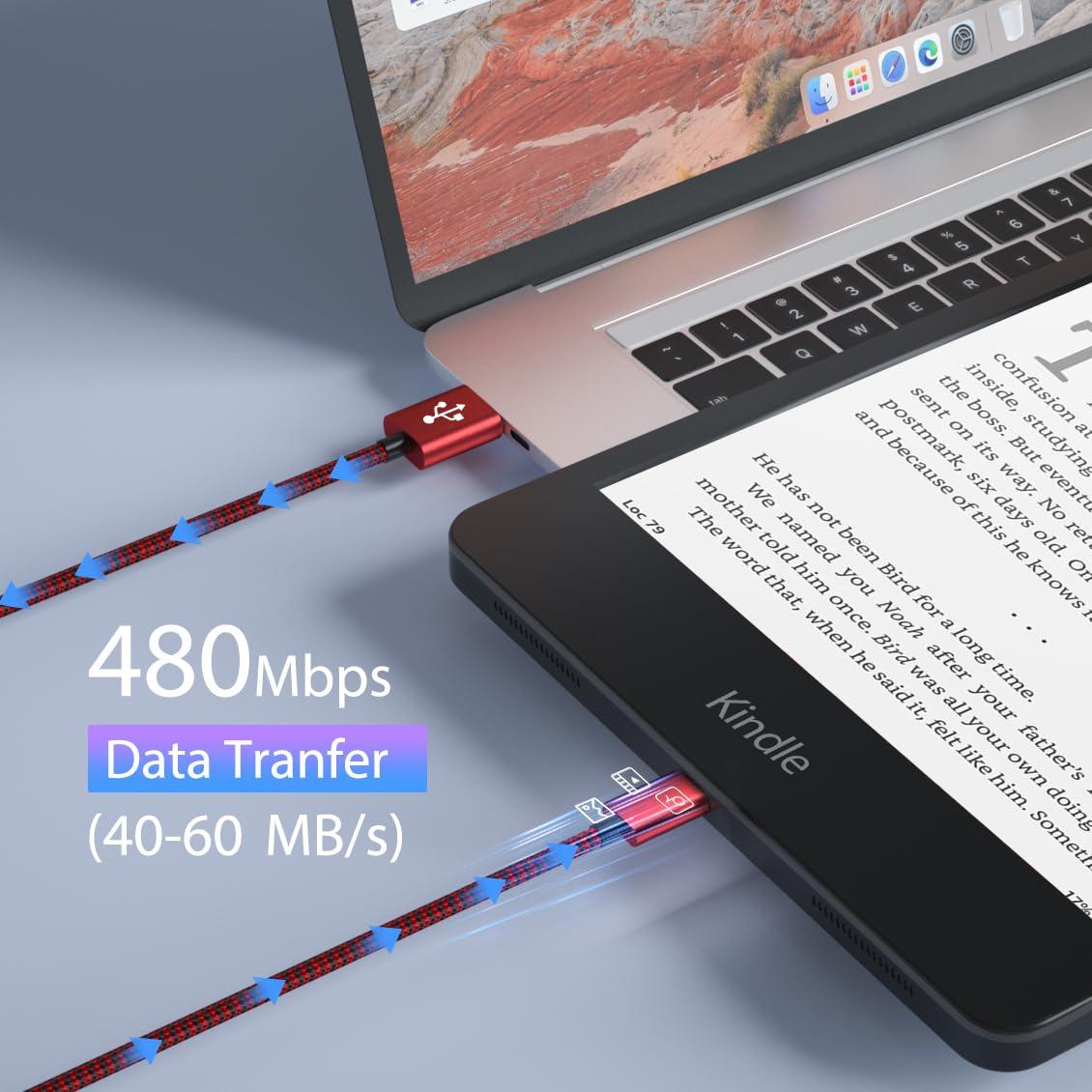 Cable Micro USB VOTY 1.83m Carga Rápida 2.4A para Android