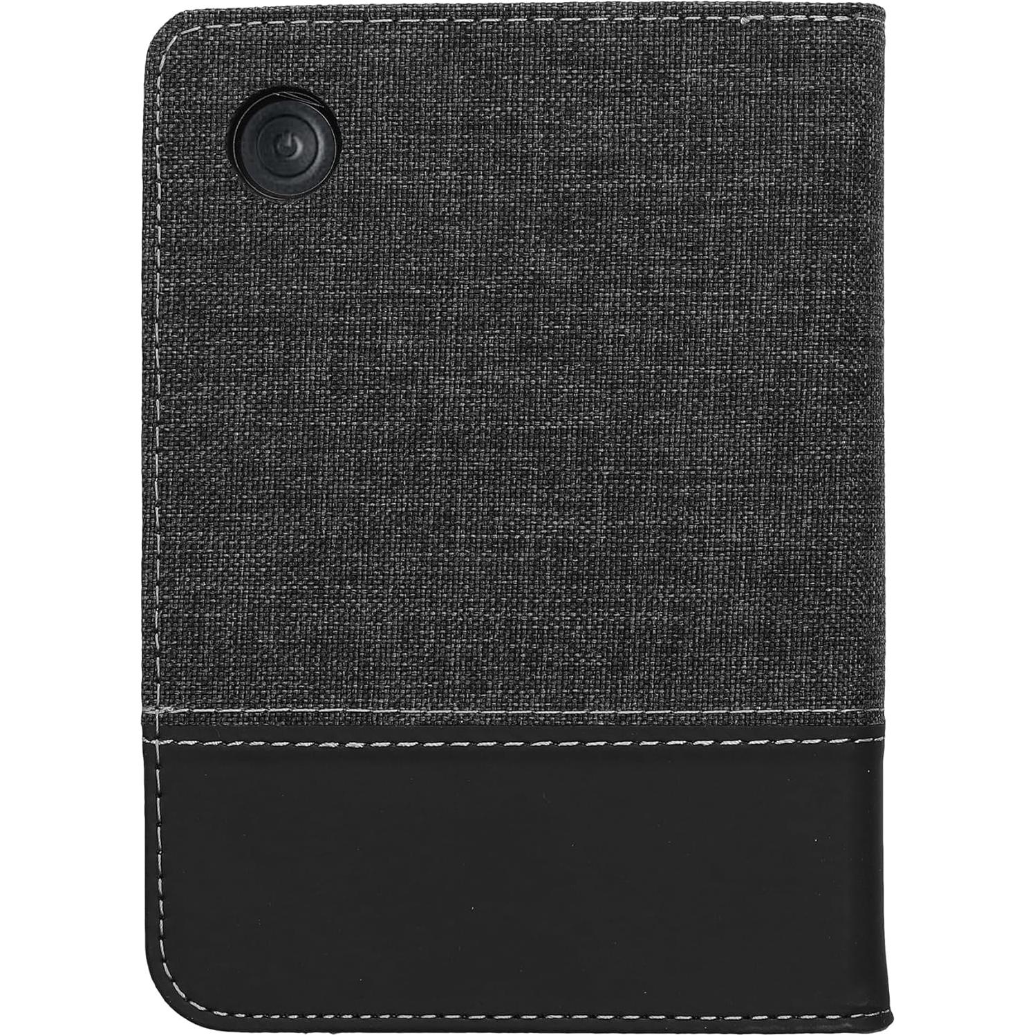 Funda Kobo Clara BW/Color kwmobile de PU Cuero y Lona - Antracita/Negro