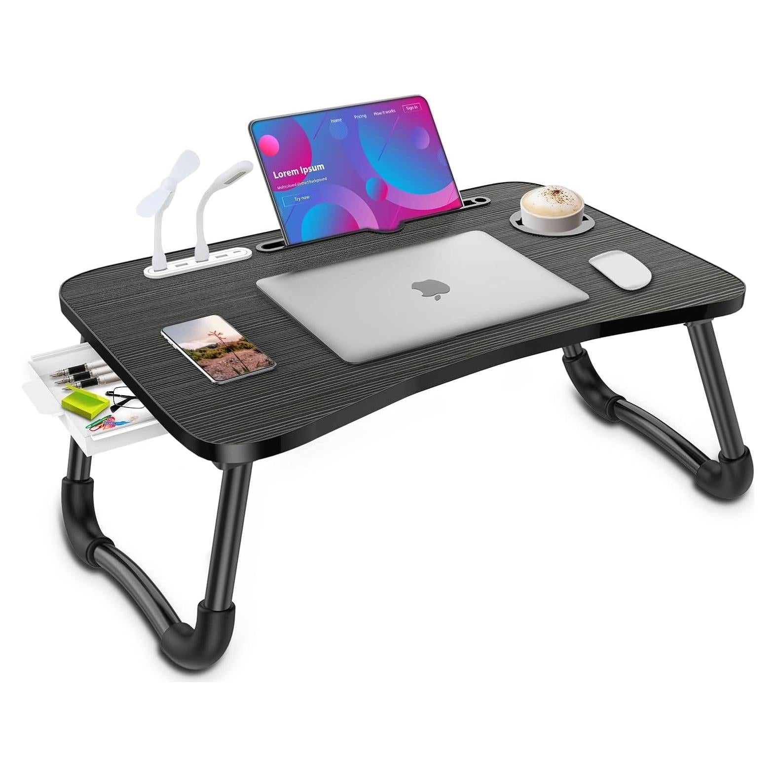 Mesa Plegable para Laptop Zapuno con 4 Puertos USB