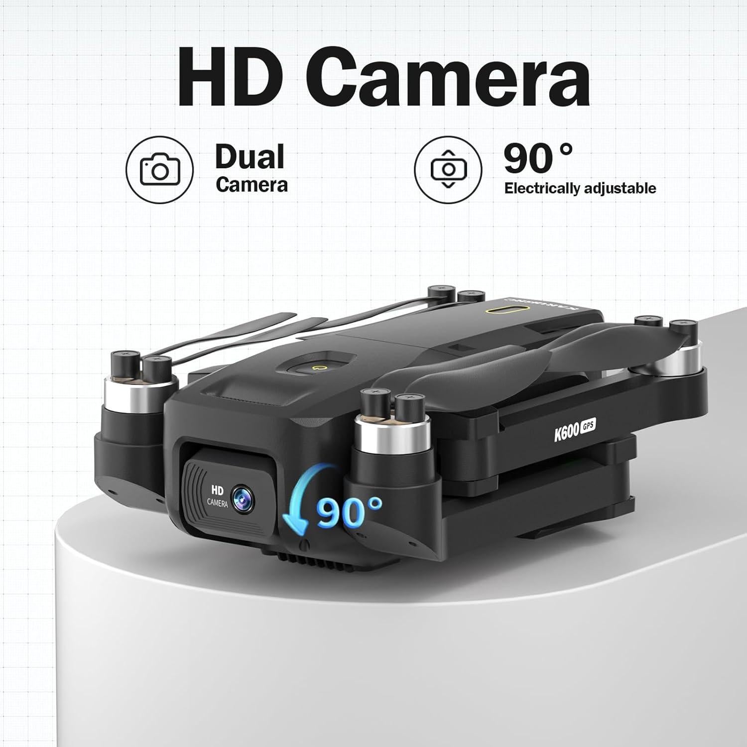 Drone GPS Karuisrc 4K con cámara y pantalla 4.5"