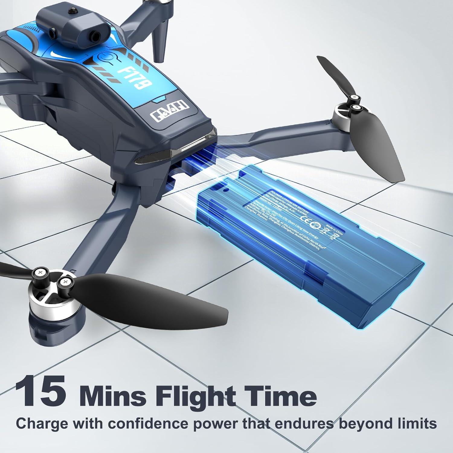 Dron F179 Govogorc con cámara 1080P y motores sin escobillas