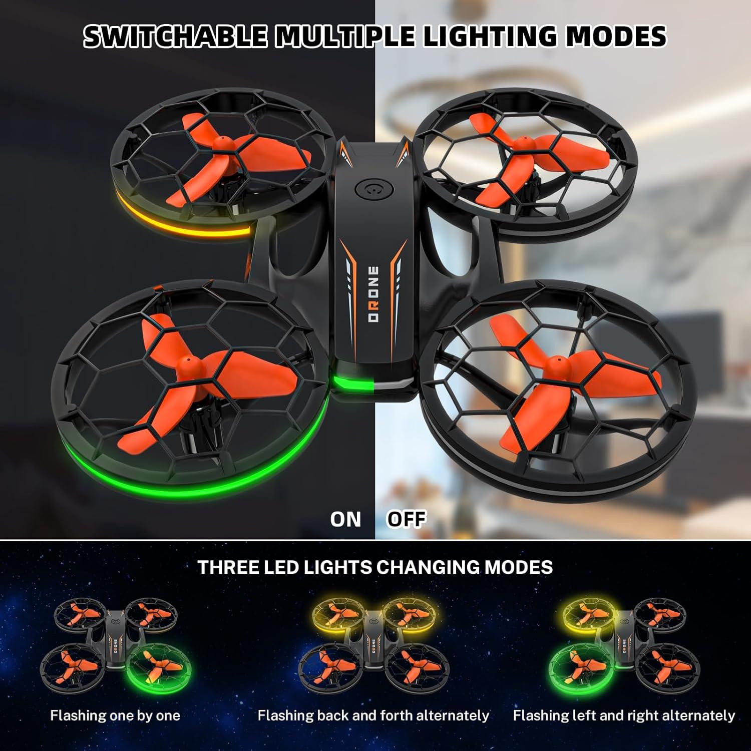Dron RC Epstur con Hover Automático y 3 Baterías LED