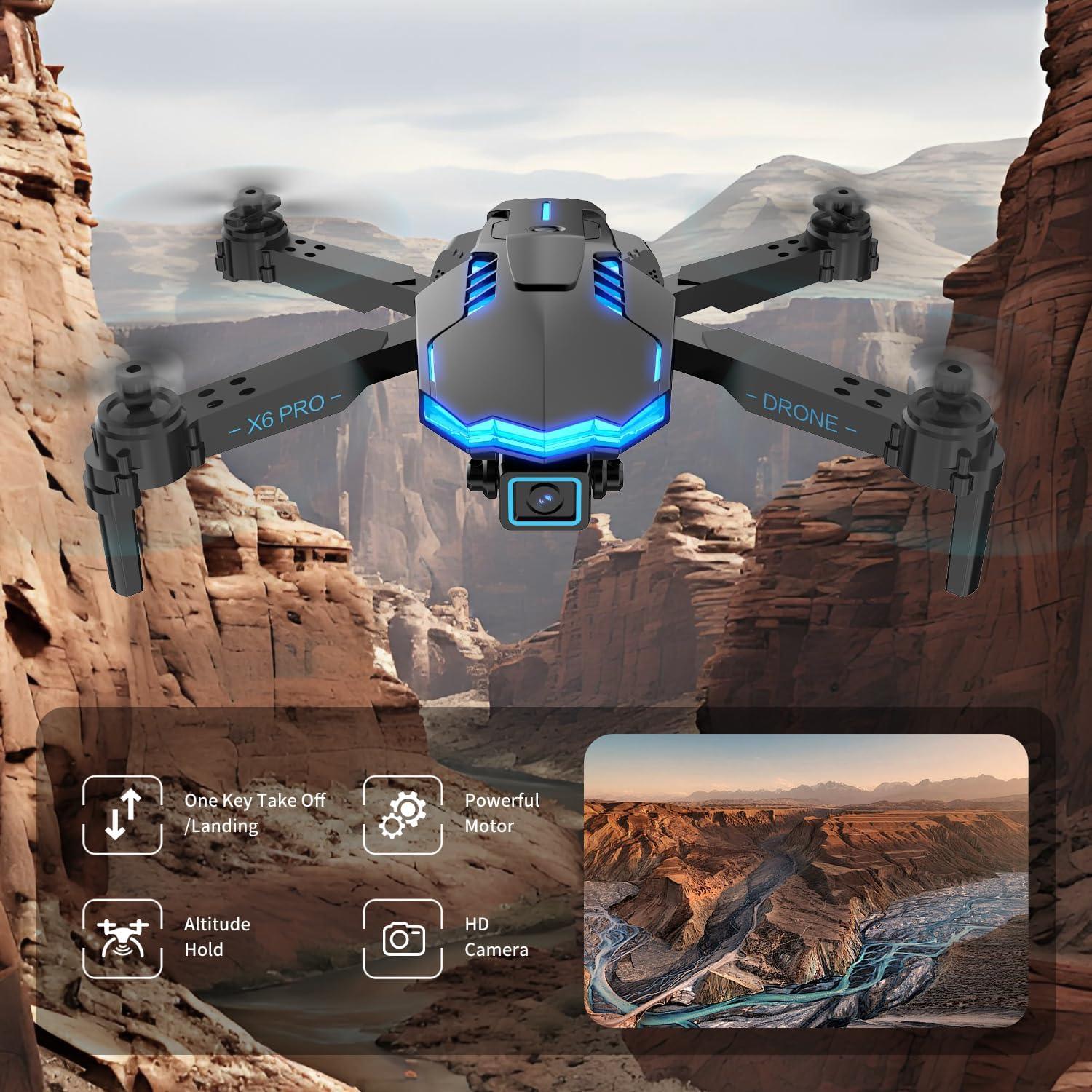 Drone Kononioo con Cámara 1080P Plegable para Principiantes