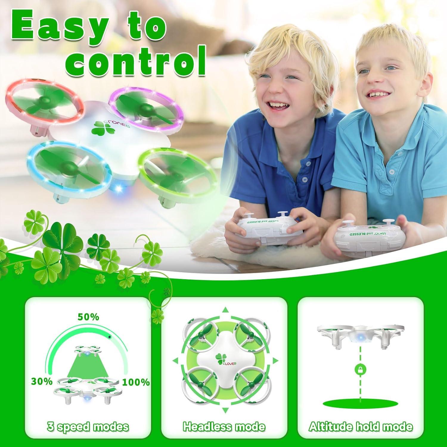 Dron Mini Carox SQN-046 Verde para Niños - Fácil de Volar