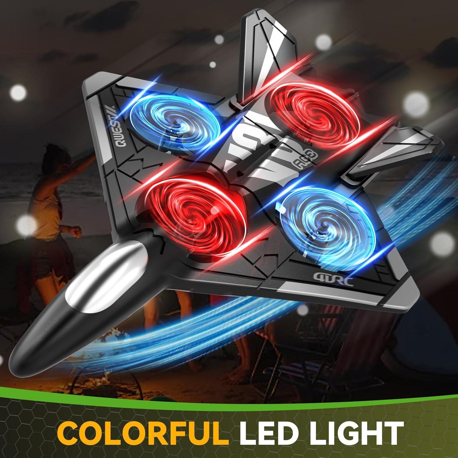 Dron RC 4DRC V31 con Cámara WiFi y Luces LED - 25.4x10.2x17.8 cm