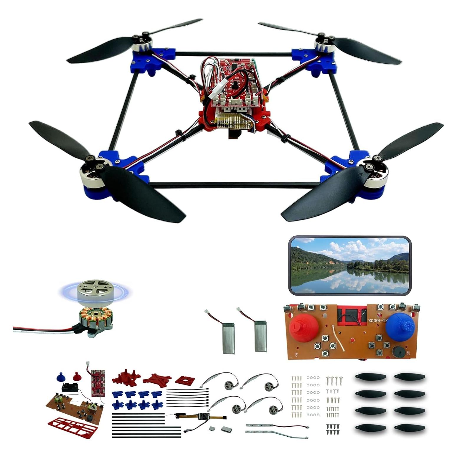 Drone DIY Quadrotor HYIC con Motor Sin Escobillas y Flotación Óptica