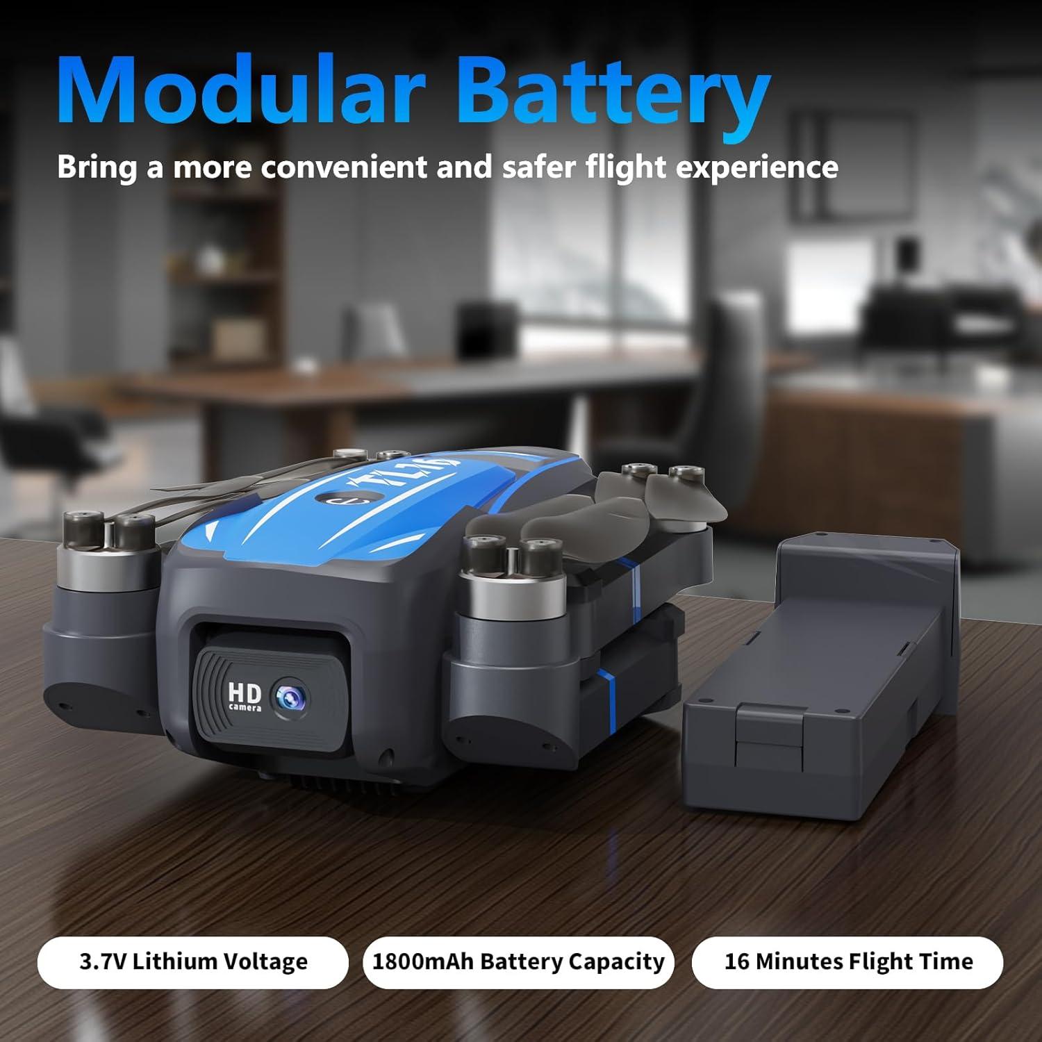 Dron Mini Toladrone TL16 con cámara HD 4K, plegable, 0.68 kg