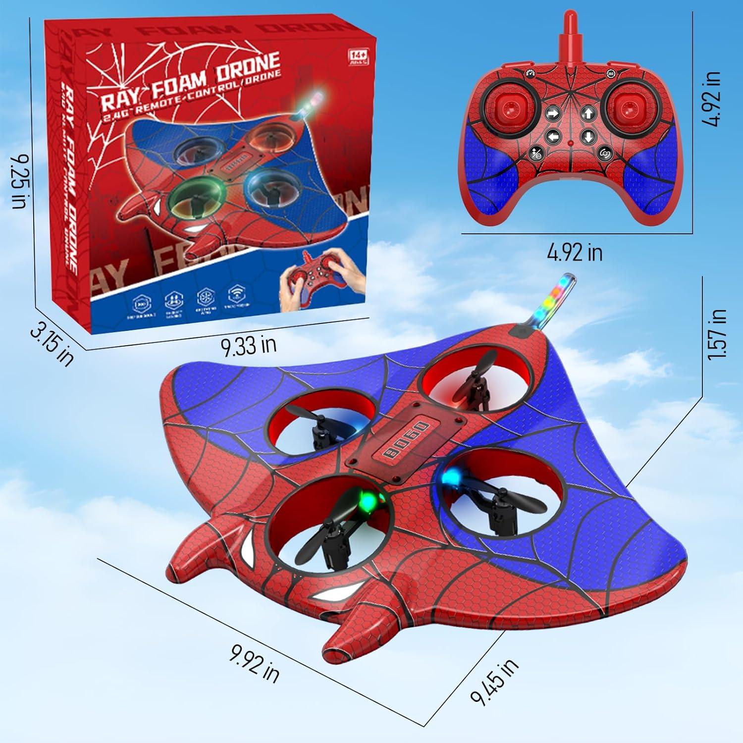 Avión RC de Espuma IOEDHW 2.4GHz con Luz LED 4 Canales