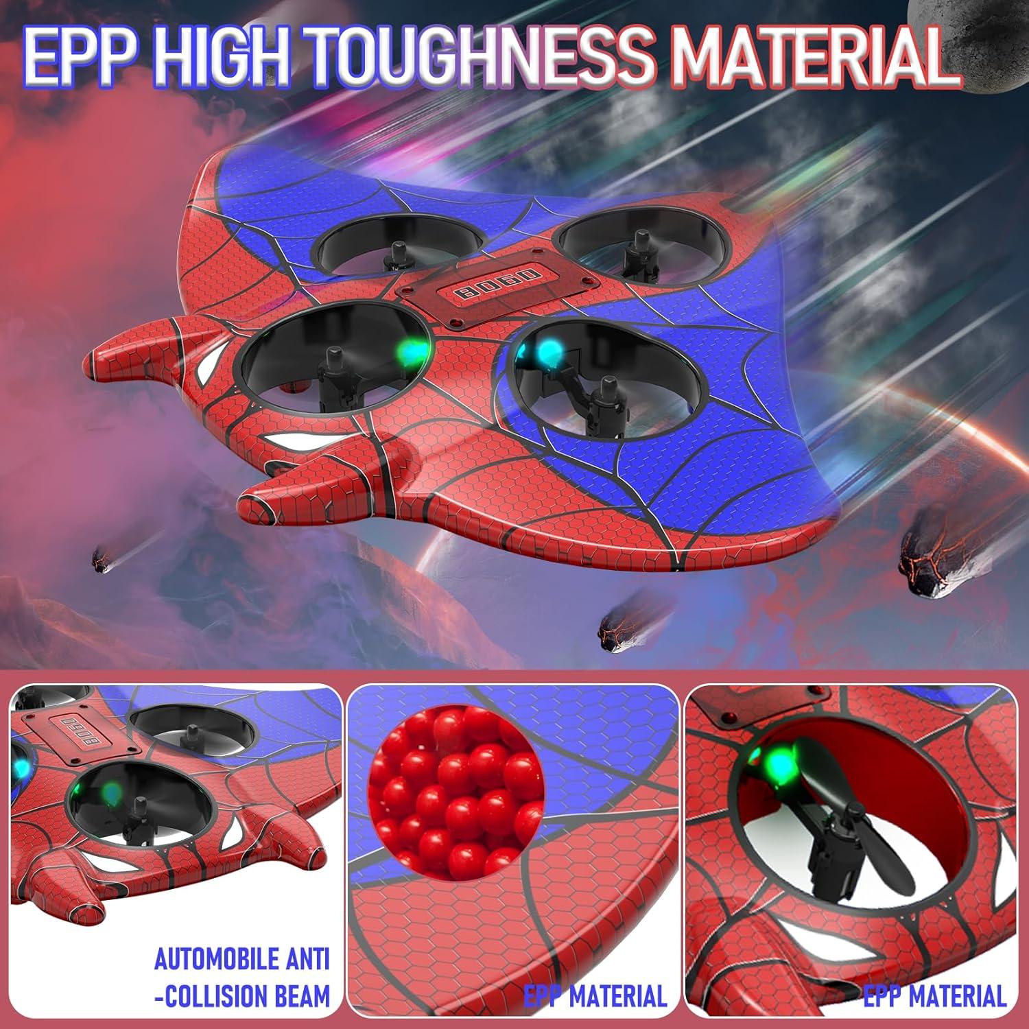 Avión RC de Espuma IOEDHW 2.4GHz con Luz LED 4 Canales