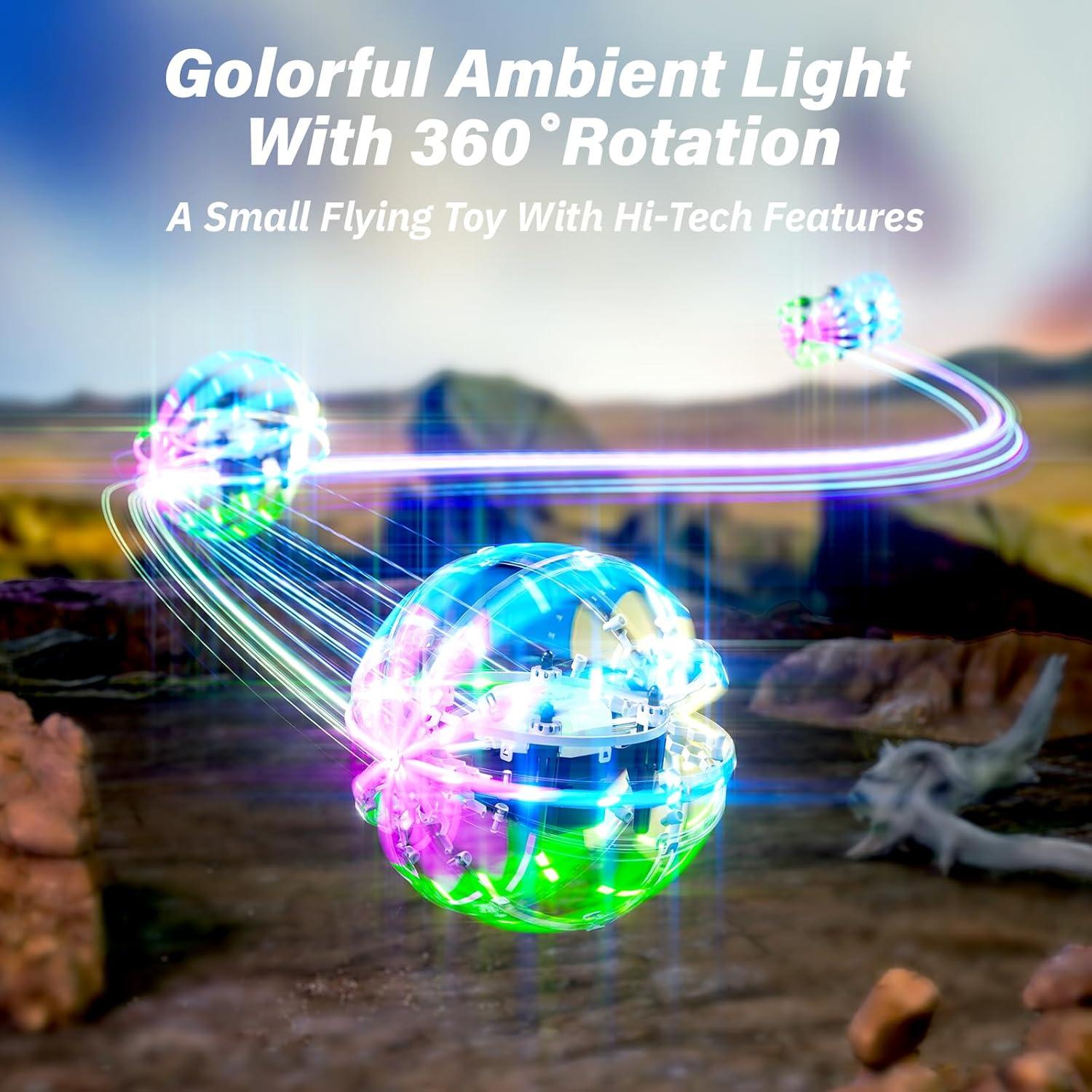 Dron Mini RC Troujo 2025 con Volteo 360° y Luces LED