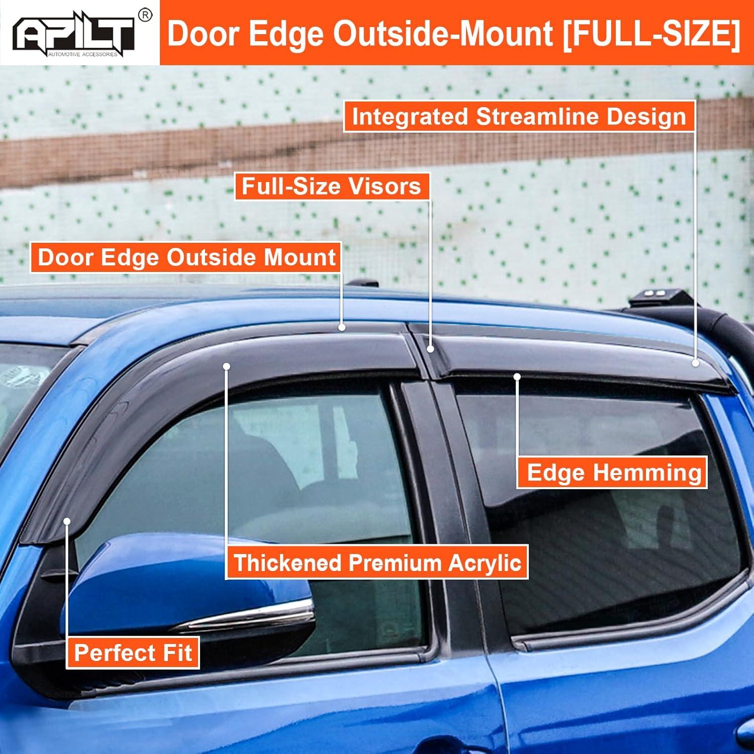 Deflectores de Ventana APILT para Toyota Tacoma 2016-2023