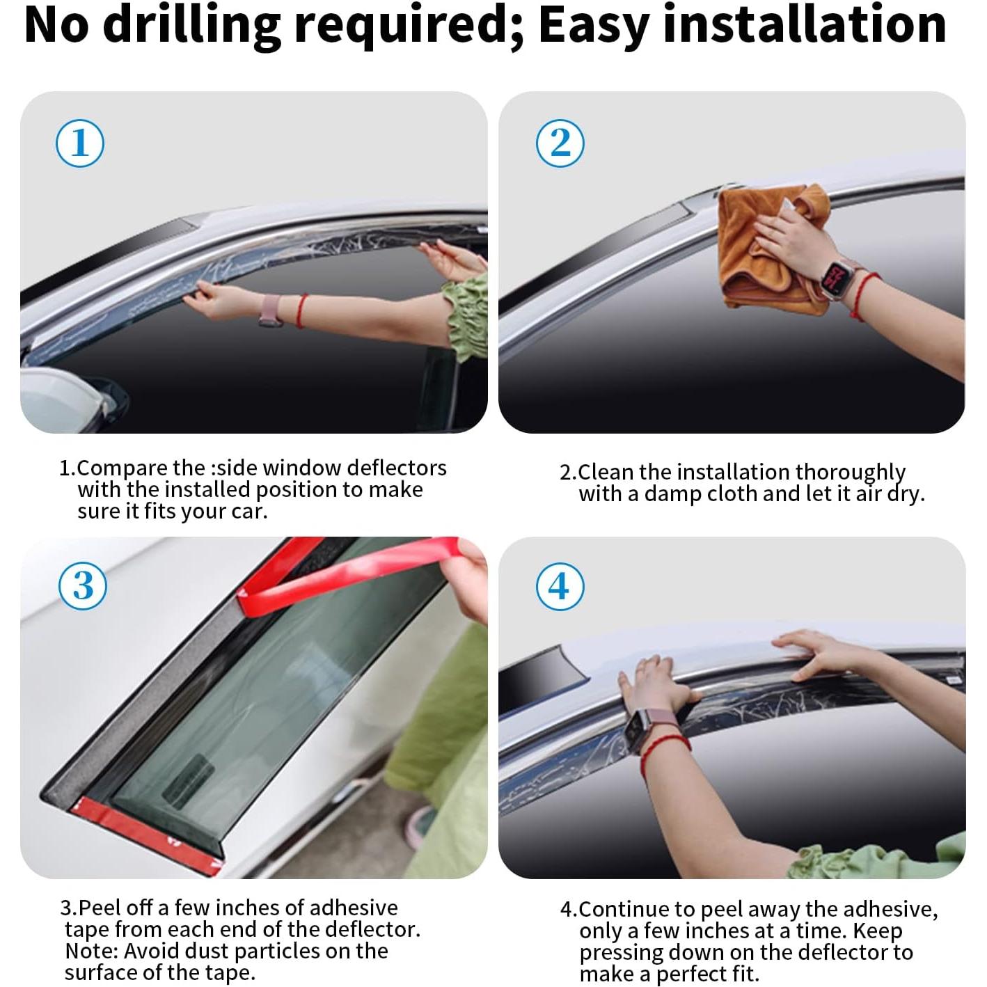 Deflectores de Ventana APILT para Toyota Tacoma 2016-2023
