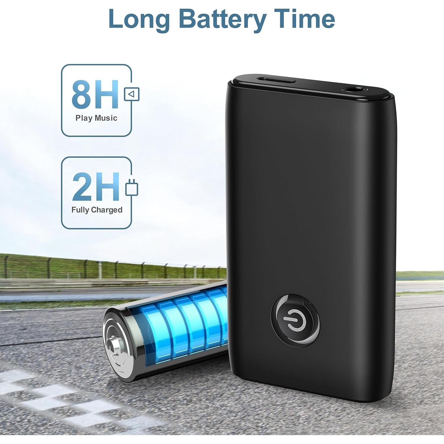 Adaptador Bluetooth 5.3 Ankilo para Coche - Receptor Aux Inalámbrico