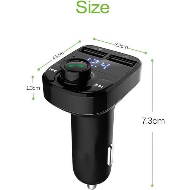 Transmisor FM Bluetooth Sk Super Store BT-300 con Cargador USB