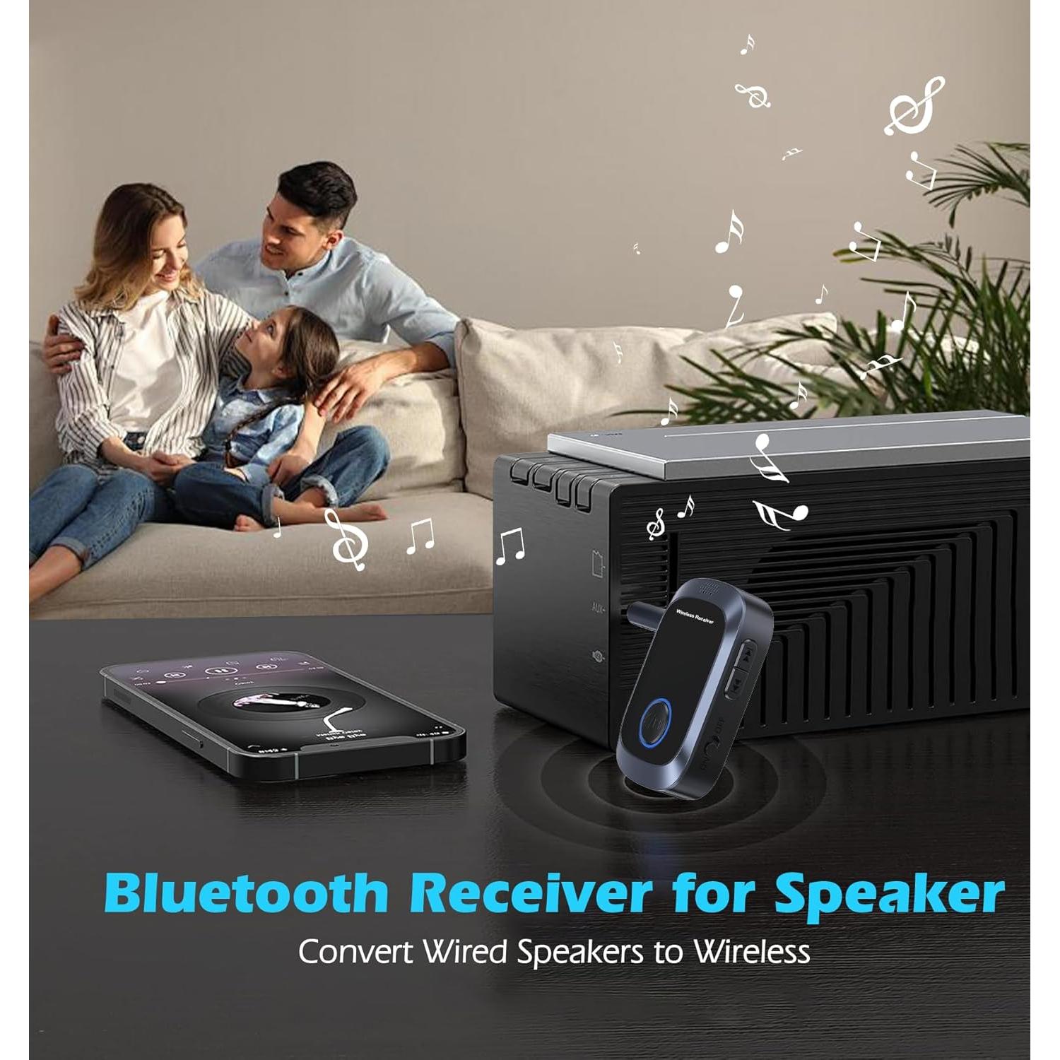 Adaptador Bluetooth AUX KAIY C86 para coche y hogar