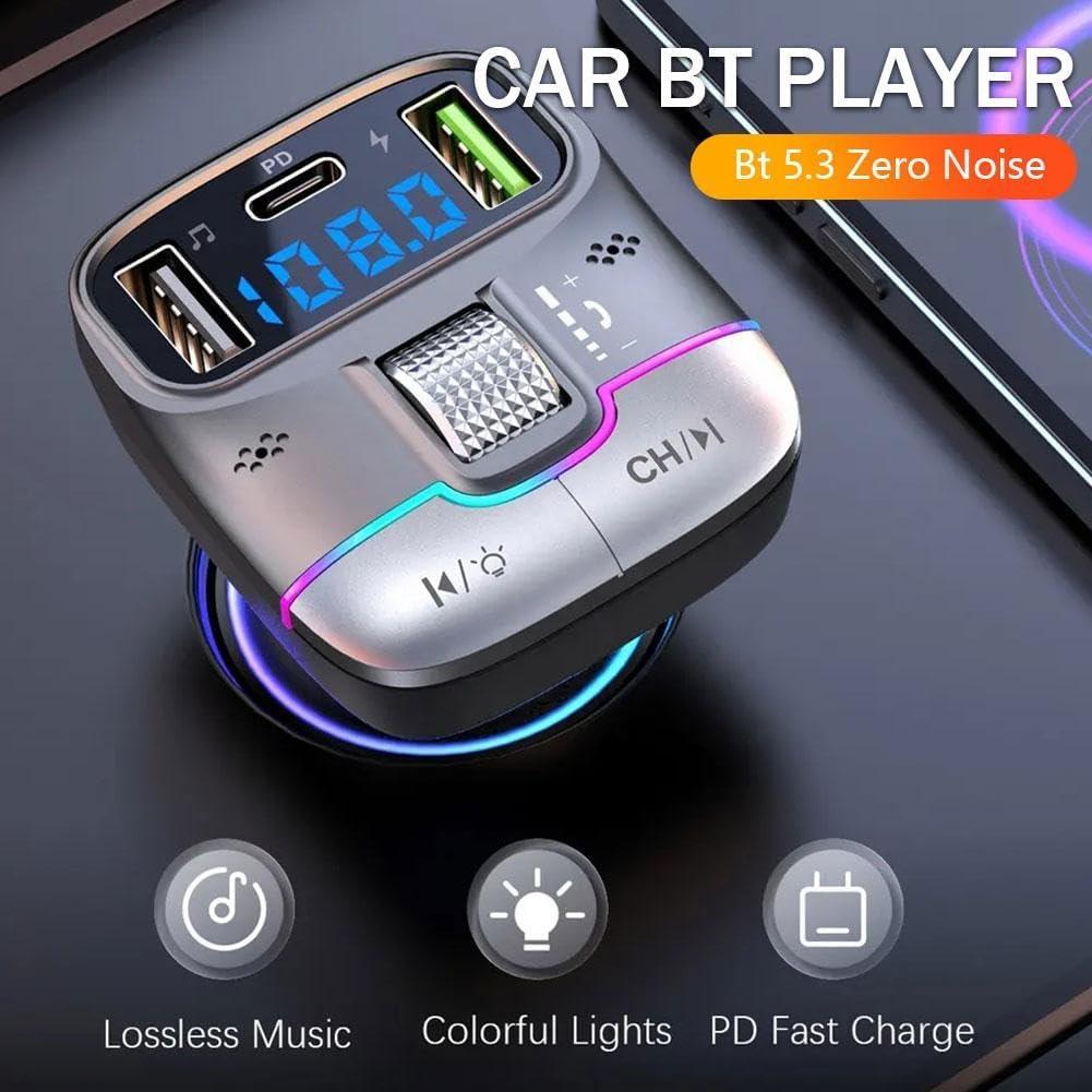 Adaptador Bluetooth para Coche Ayntech GZ01 Carga Rápida 30W