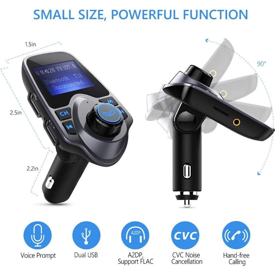 Transmisor FM Bluetooth Inalámbrico Vanson T11 con USB