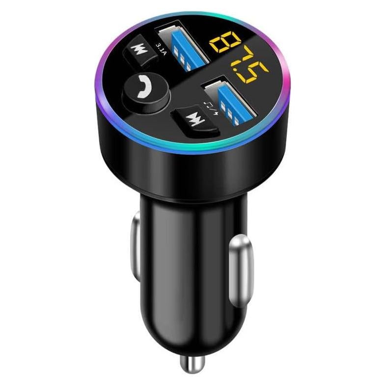 Transmisor FM Bluetooth 5.0 FANTIA con Cargador Doble USB