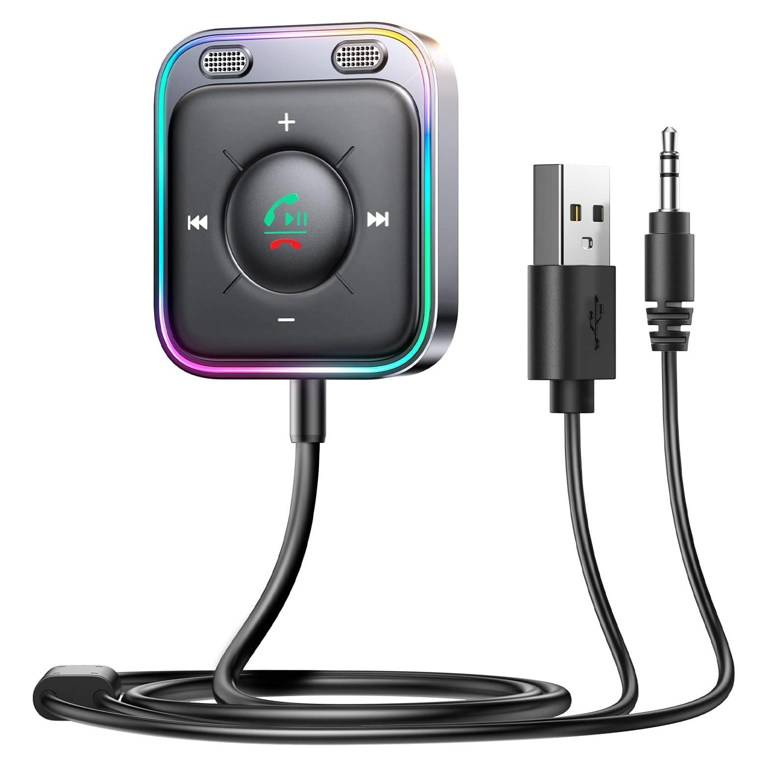 Adaptador de Coche Bluetooth 5.4 JOYROOM JR-CB3 AUX Negro