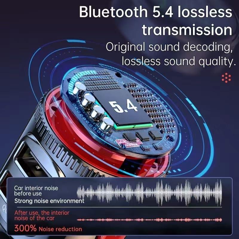 Transmisor FM Bluetooth QC3.0 para coche FCtianX