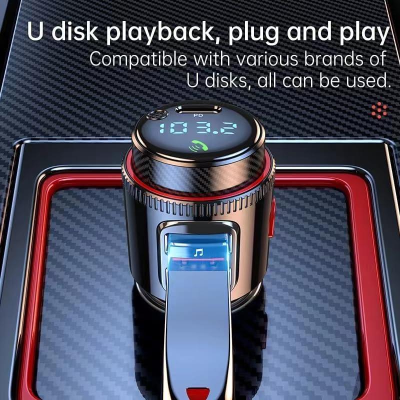 Transmisor FM Bluetooth QC3.0 para coche FCtianX