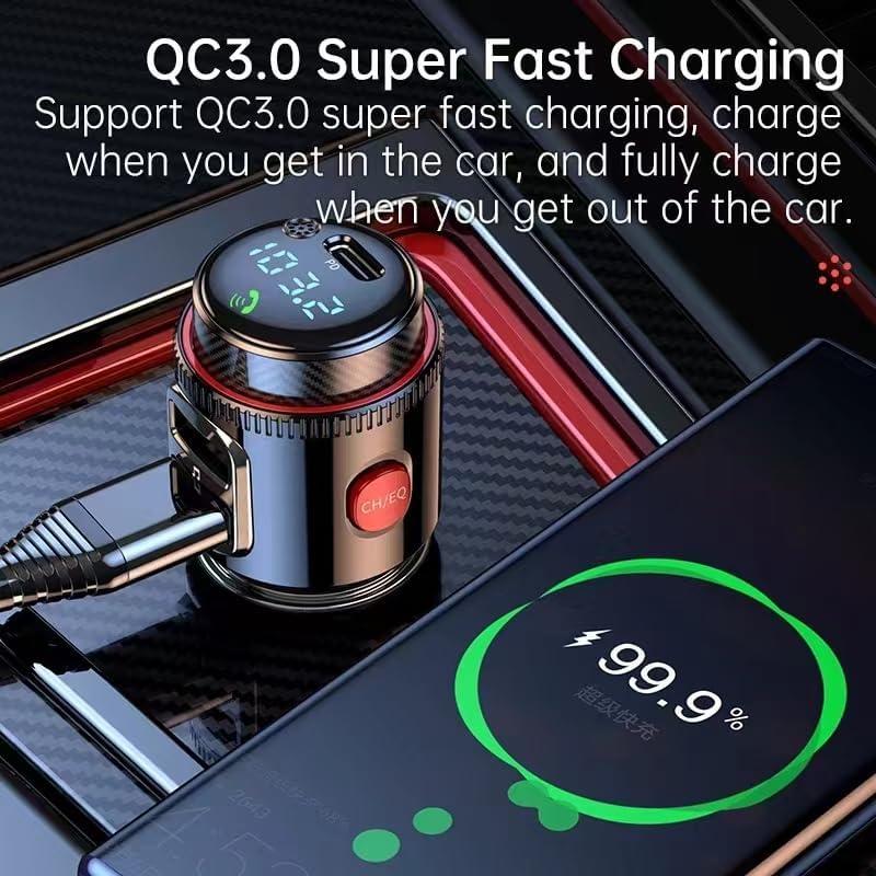 Transmisor FM Bluetooth QC3.0 para coche FCtianX