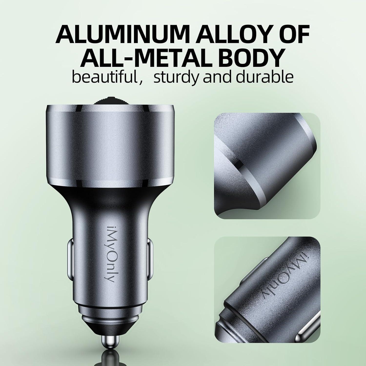 Transmisor FM Bluetooth iMyOnly V5.3 con Cargador Rápido