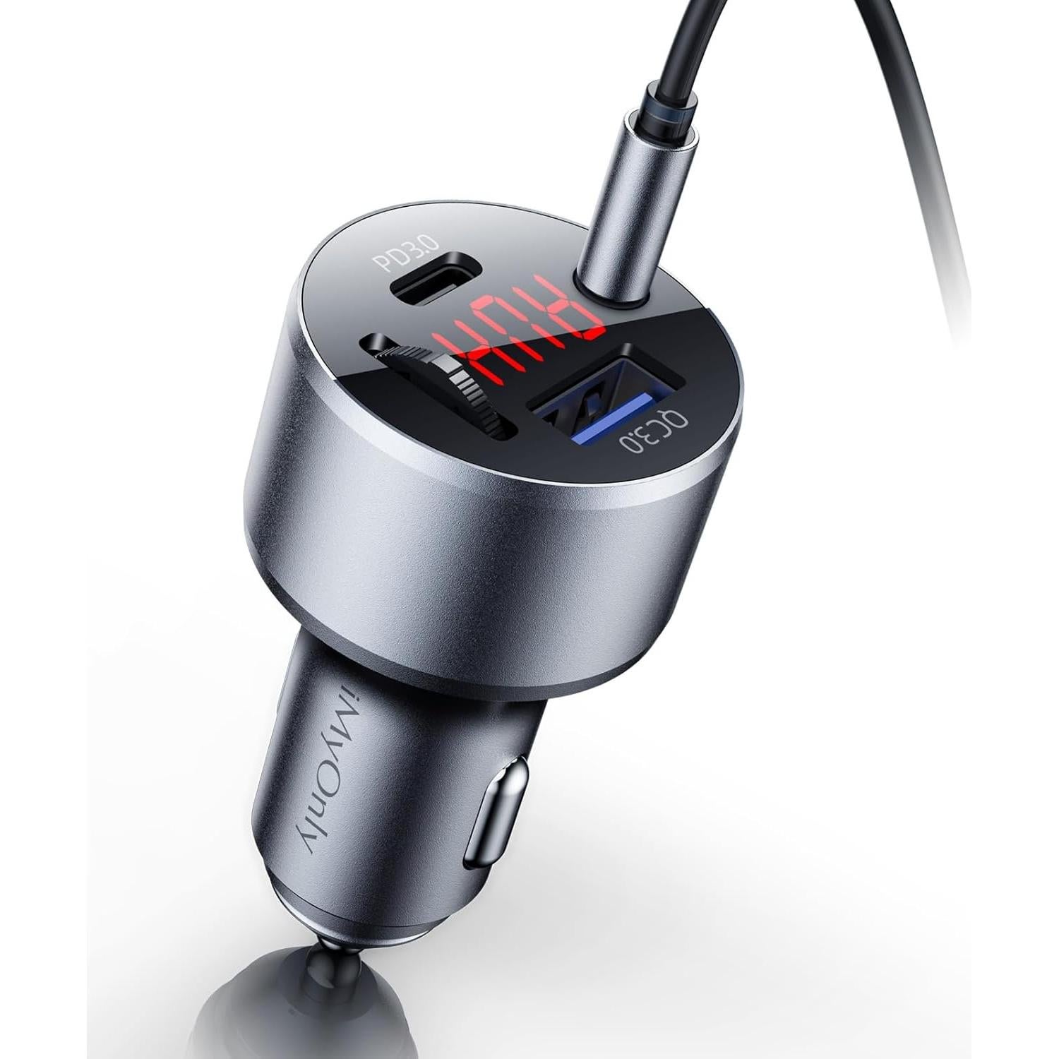 Transmisor FM Bluetooth iMyOnly V5.3 con Cargador Rápido