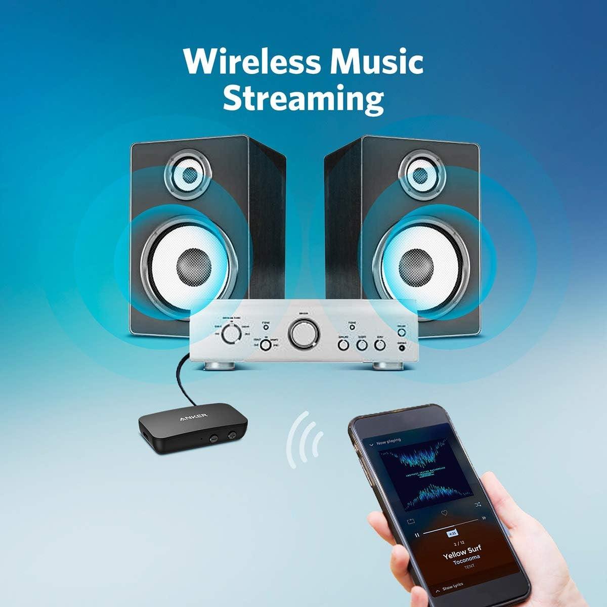 Receptor Bluetooth Anker Soundsync 5.0 para música y llamadas