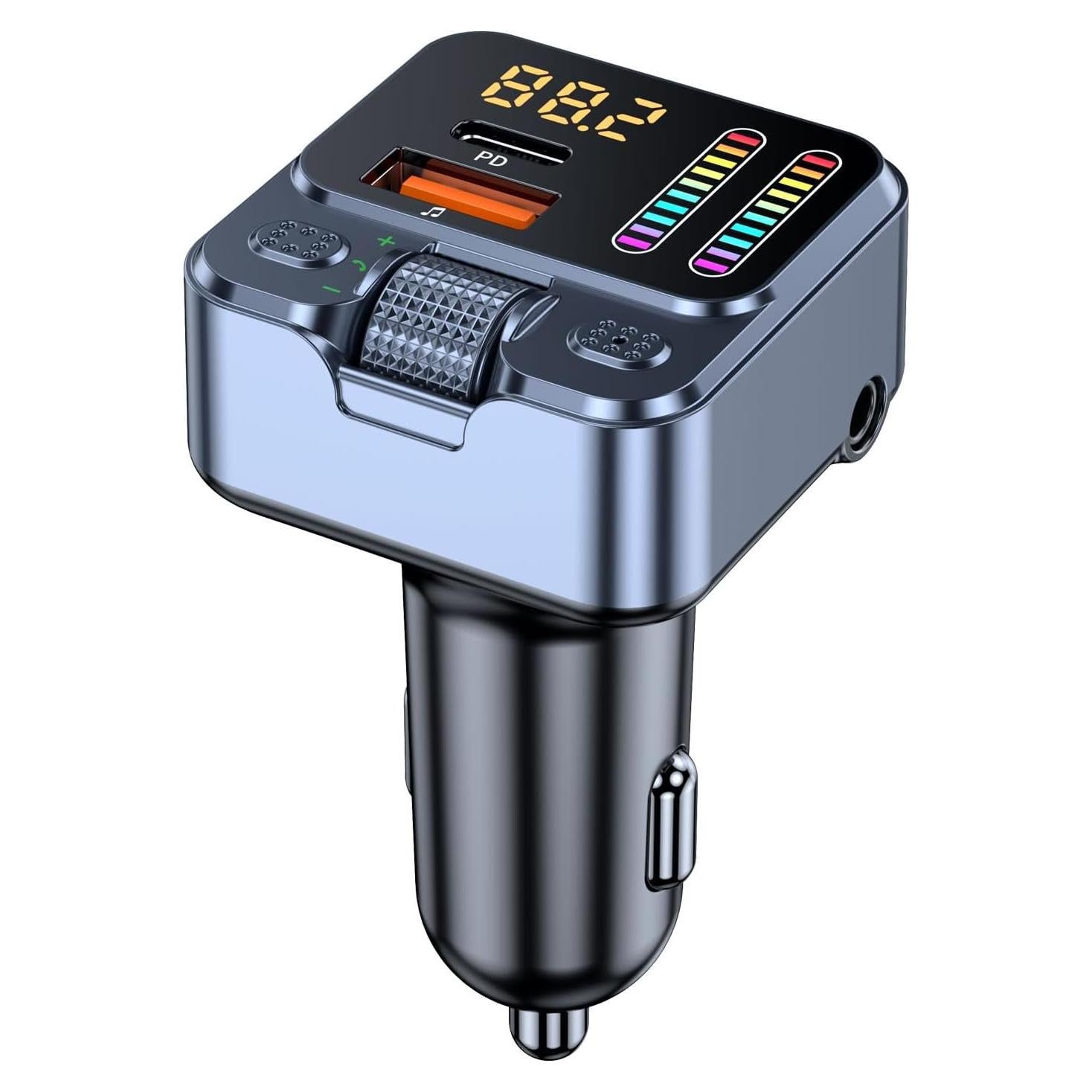 Transmisor FM Bluetooth 5.4 eppfun 45W con Carga Rápida